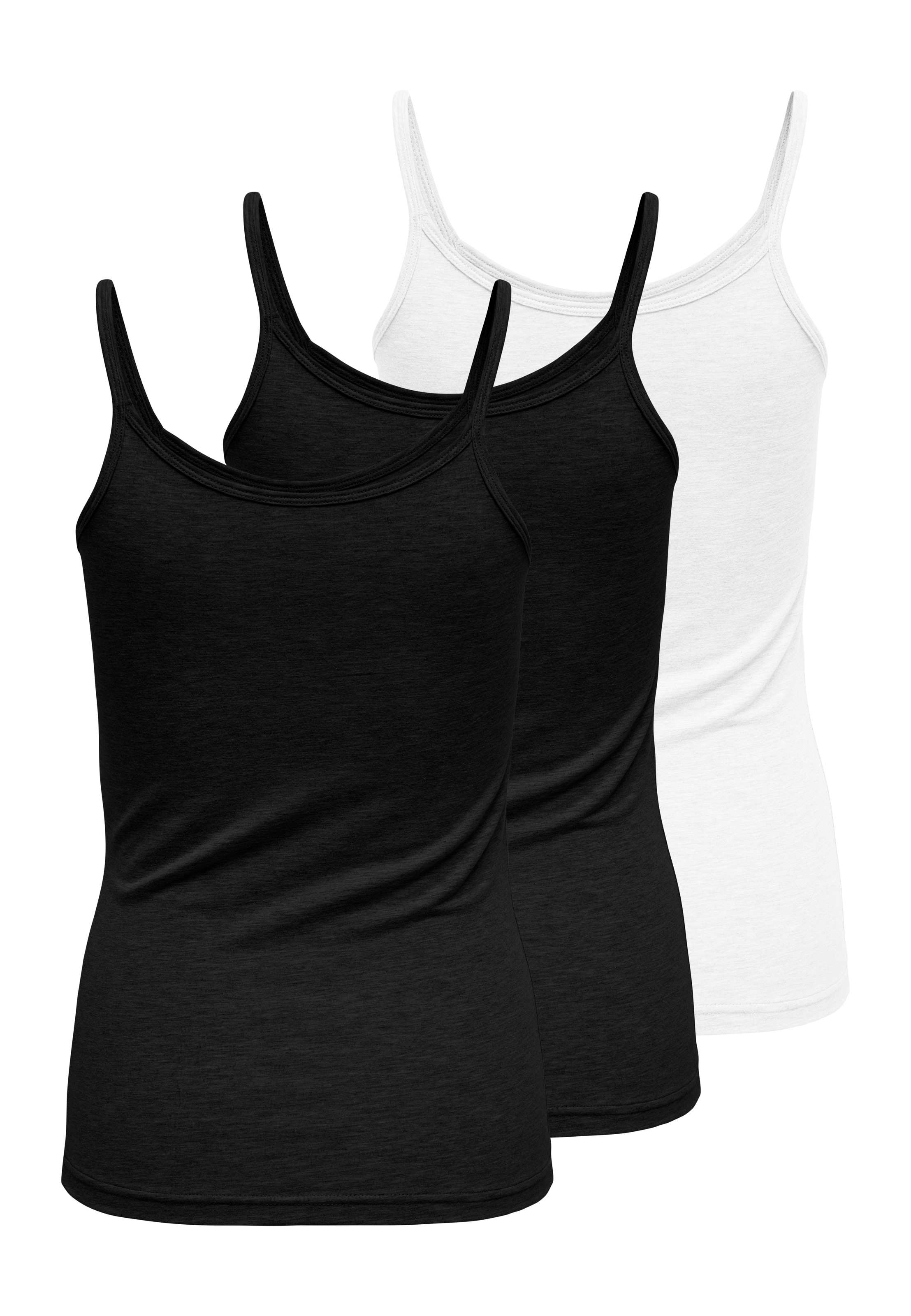 ONLY Spaghettitop »ONLLOVE STRAP SINGLET 3 PACK CS JRS«, (Packung, 3 tlg., 3er-Pack)