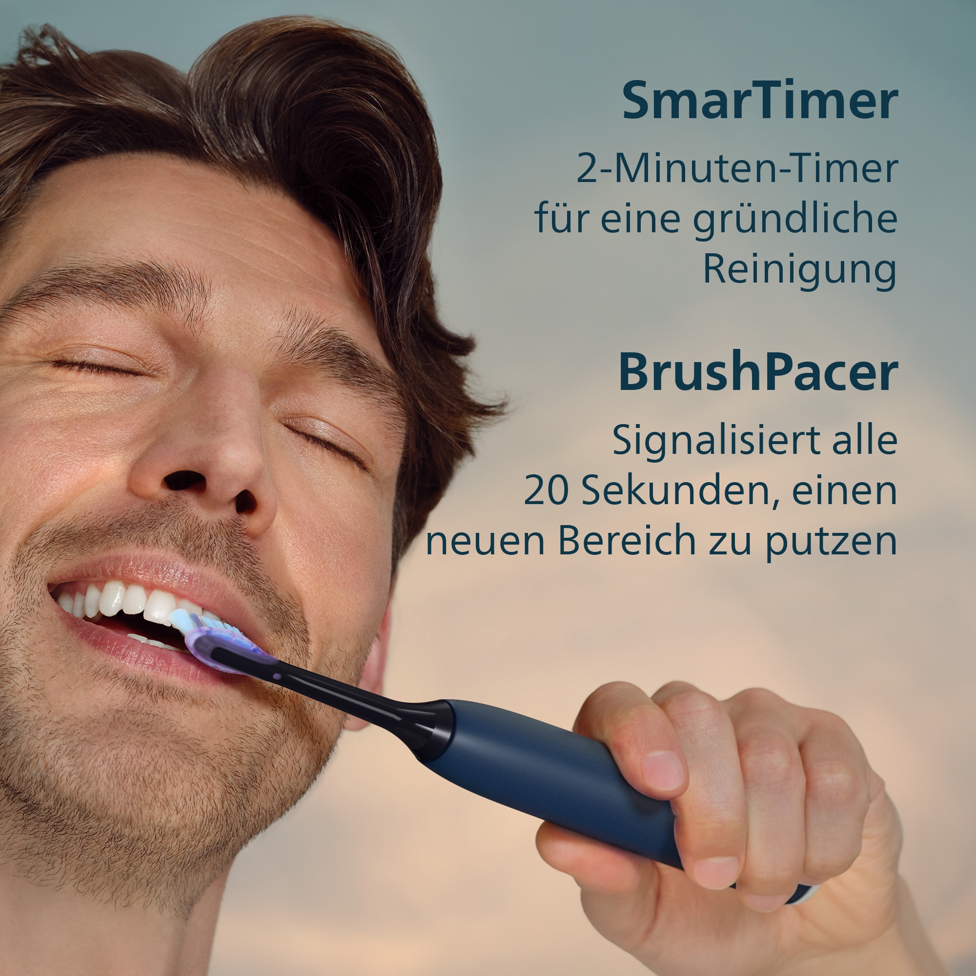 Philips Sonicare Elektrische Zahnbürste »Series 7100 HX7423/08« 4 Stk. Aufsteckbürsten mit visueller Andruckkontrolle, 4 Putzmodi und 3 Intensitätsstufen
