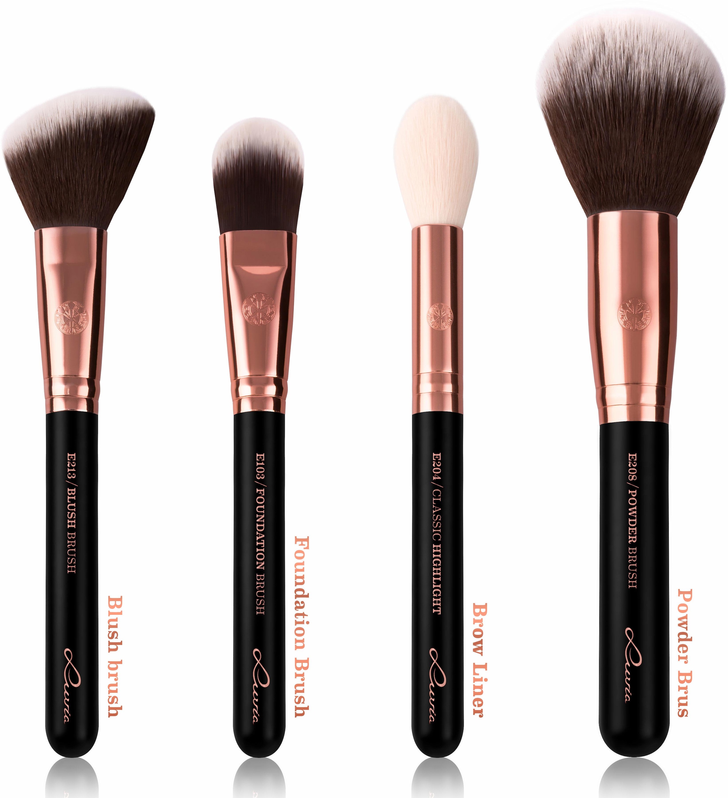 Luvia Cosmetics Kosmetikpinsel-Set »Essential Brushes - Black Diamond« vegan