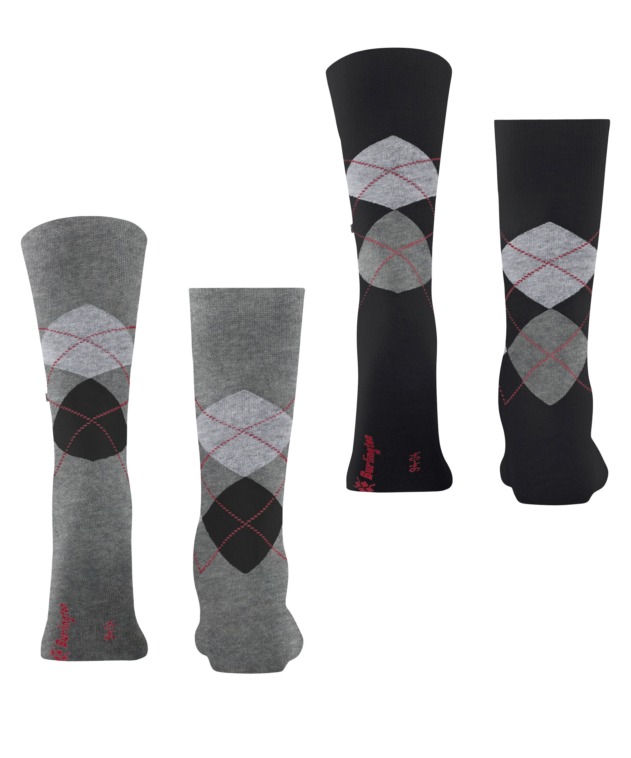 Burlington Socken »Everyday Argyle 2er-Pack« 2er Pack,  atmungsaktiv