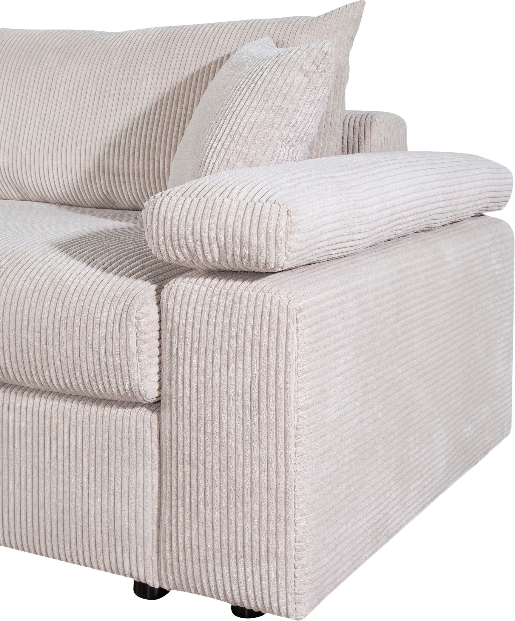 COLLECTION AB Ecksofa Ecksofa,1  Ottomane,Polyätherschaum-Polsterung