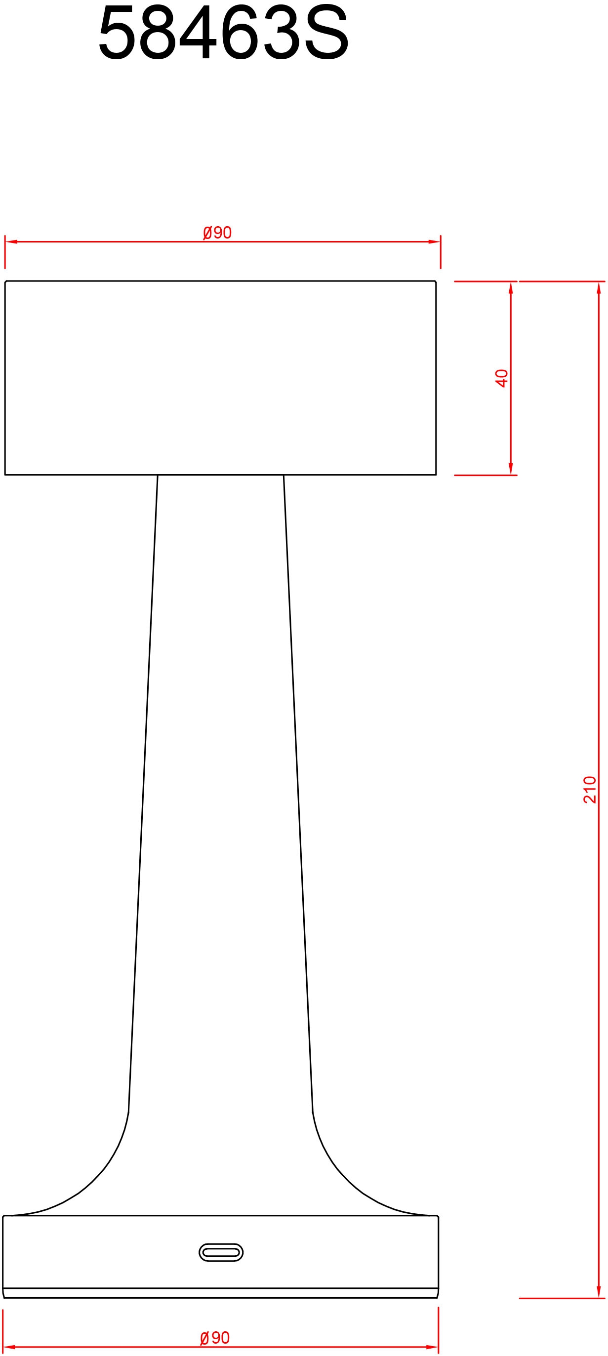 GLOBO LIGHTING LED Tischleuchte »ANGELIKA - Akkutischleuchte« LED-Modul 1 Stk. warmweiß - kaltweiß Design Tischleuchte, Akku, modern,  Akkulampe, CCT