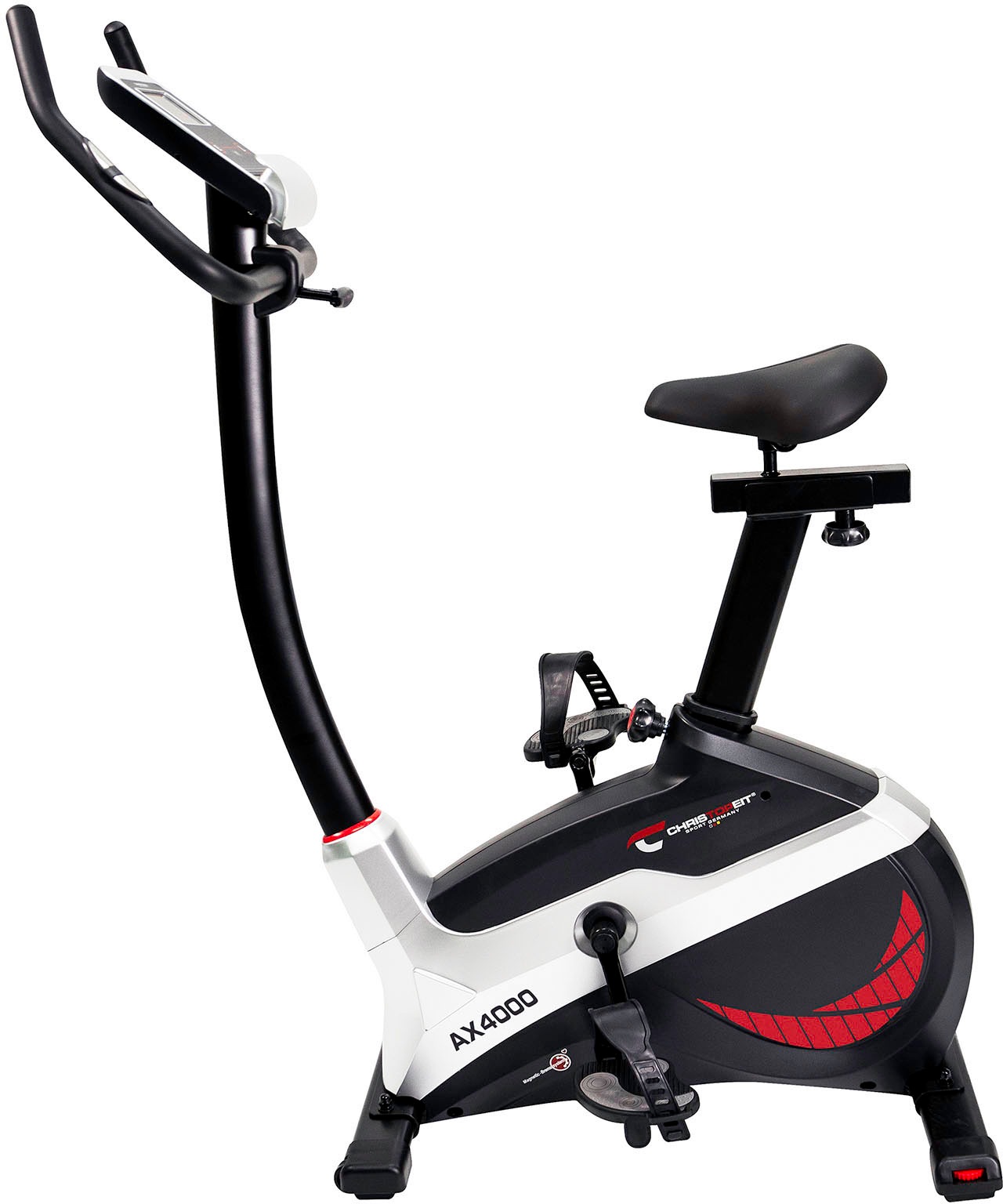 Christopeit Sport® Ergometer »AX 4000 inkl. Pulsgurt«, (Heimtrainer Fahrrad), Schwungmasse ca. 8 kg, 24 Widerstandsstufen