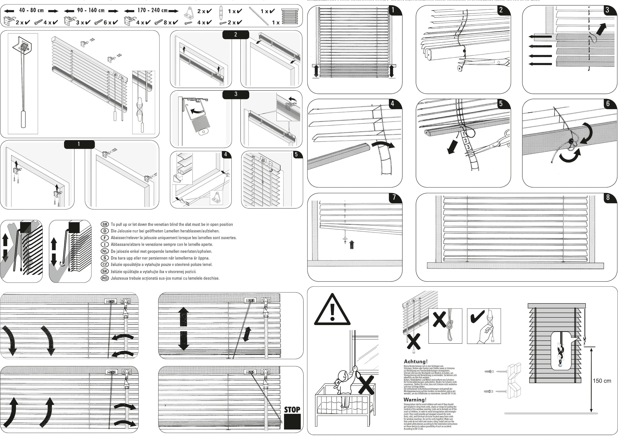 OTTO (1 Jalousie bei passend online mm«, farblich GARDINIA St.), Jalousiebänder »Aluminium-Jalousie bestellen 25