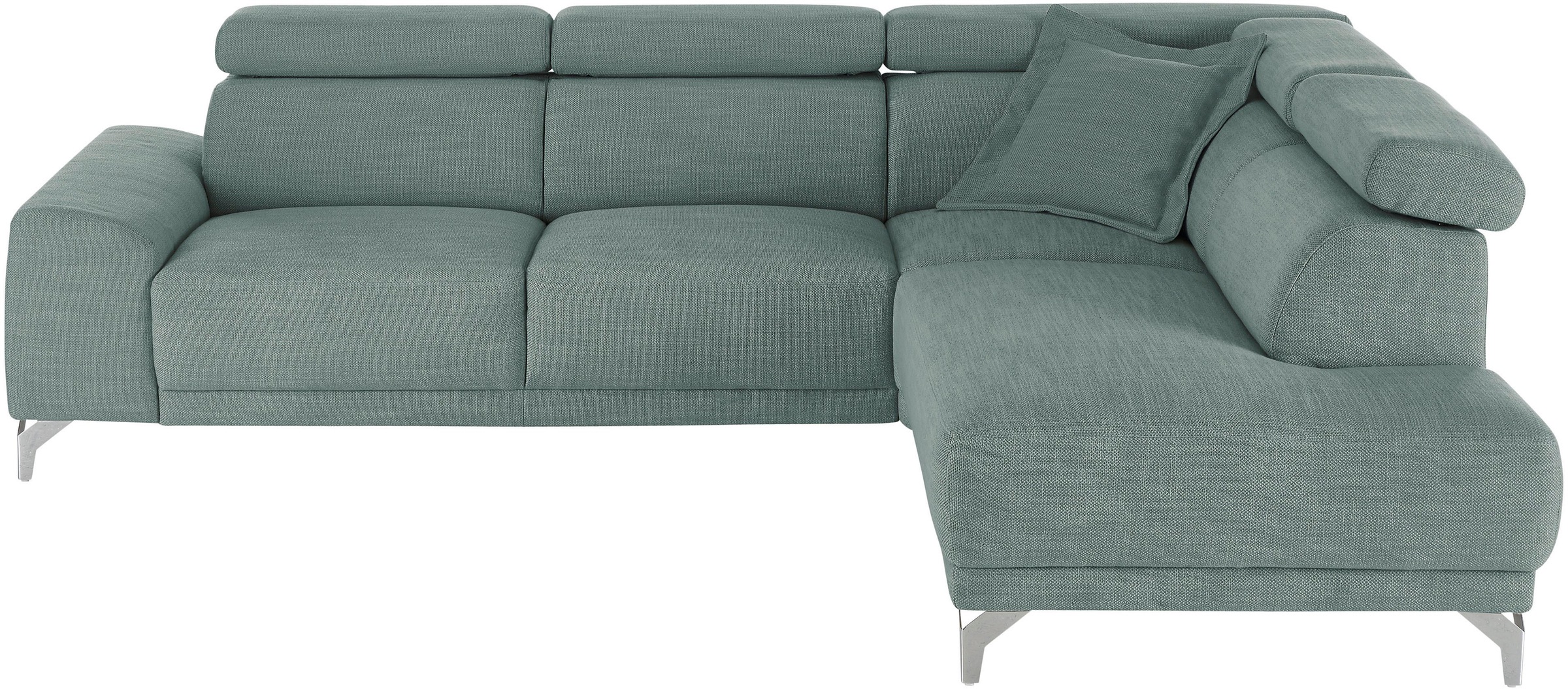 3C Candy Ecksofa »Greve Sofa immer mit manuelle Kopfteilverstellungen, modern, elegant«, wahlweise motorischer Sitzvorzug, bequem und zeitlos, L-Form