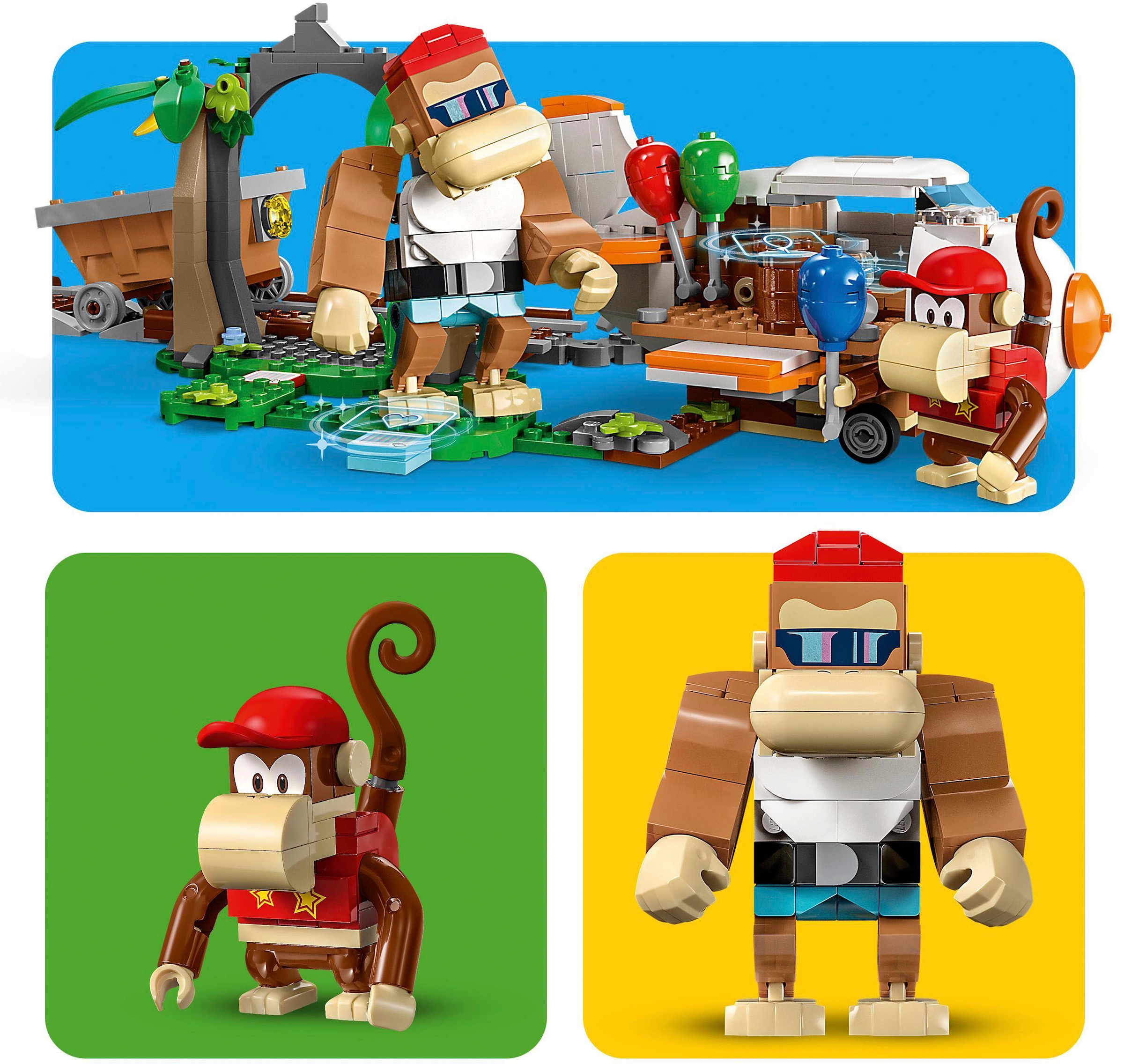 LEGO® Konstruktionsspielsteine »Diddy Kongs Lorenritt – Erweiterungsset (71425), LEGO® Super Mario«, (1157 St.), Made in Europe