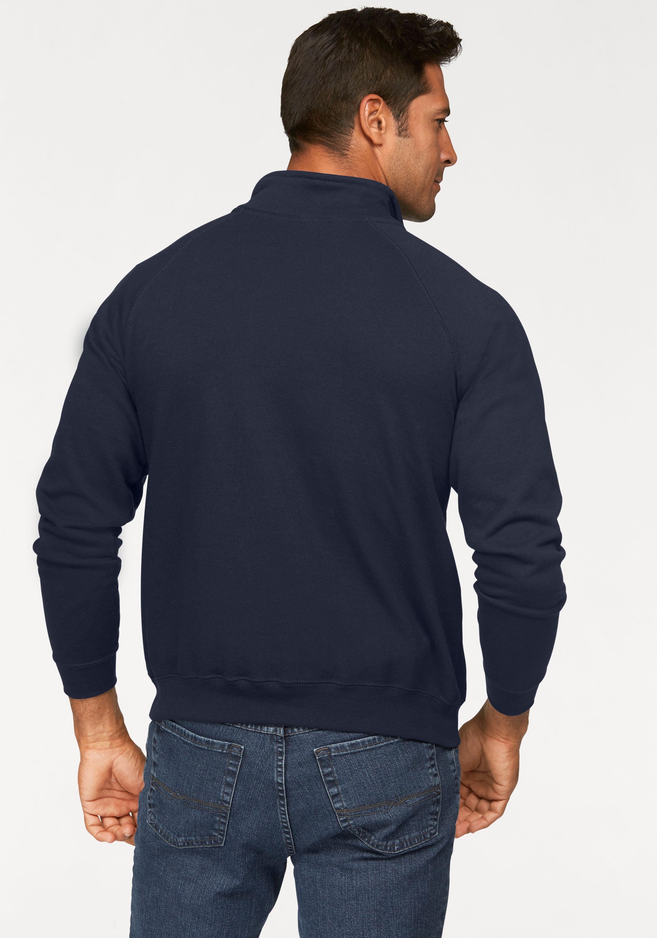 Fruit of the Loom Sweatshirt, mit Reißverschluss