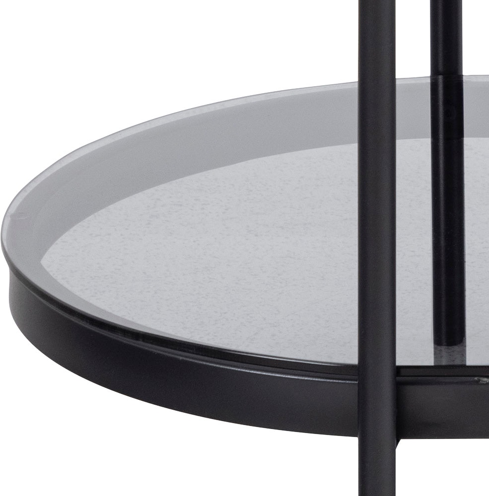 ACTONA GROUP Couchtisch, (1 St.), tischplatte aus gehärtetem Rauchglas.Oval, 1 Ablage, B: 95 cm