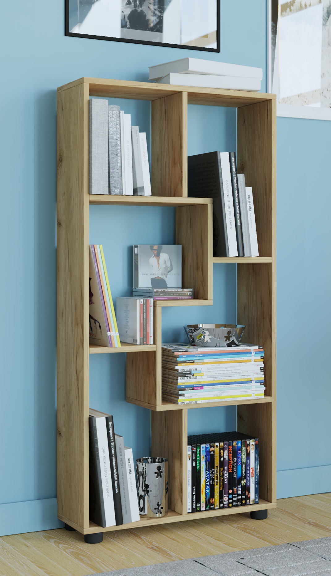 VCM Standregal »Holz Stand Regal Raumteiler Bücherregal Blina«