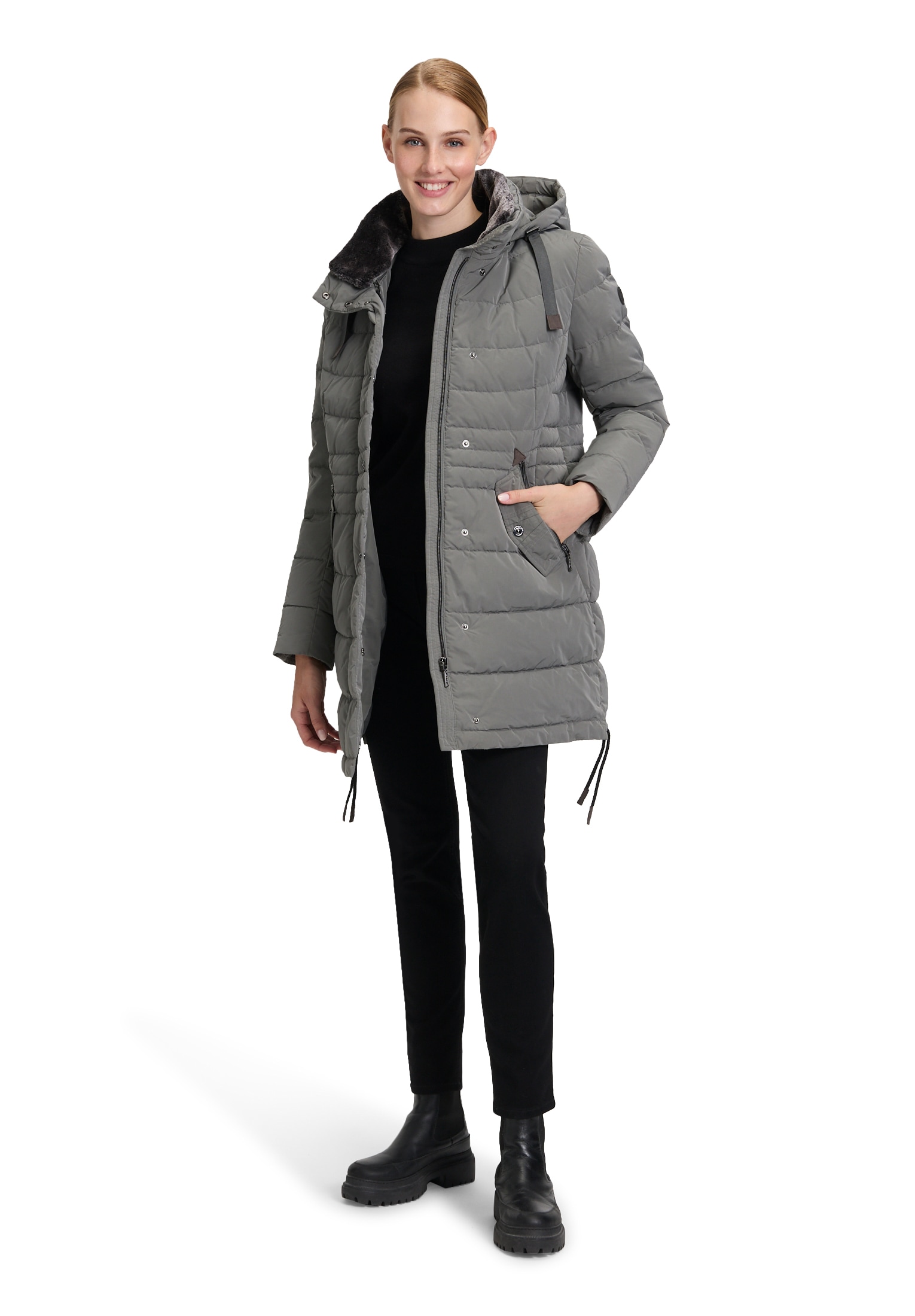 Gil Bret Steppjacke, mit Kapuze, mit abnehmbarer Kapuze