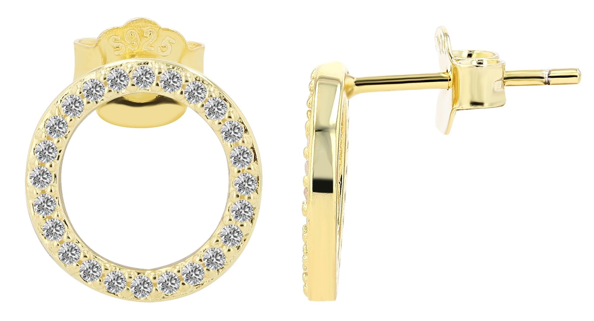 Adelia´s Paar Ohrstecker »Damen Ohrringe ¿ Ohrstecker aus 925 Silber«