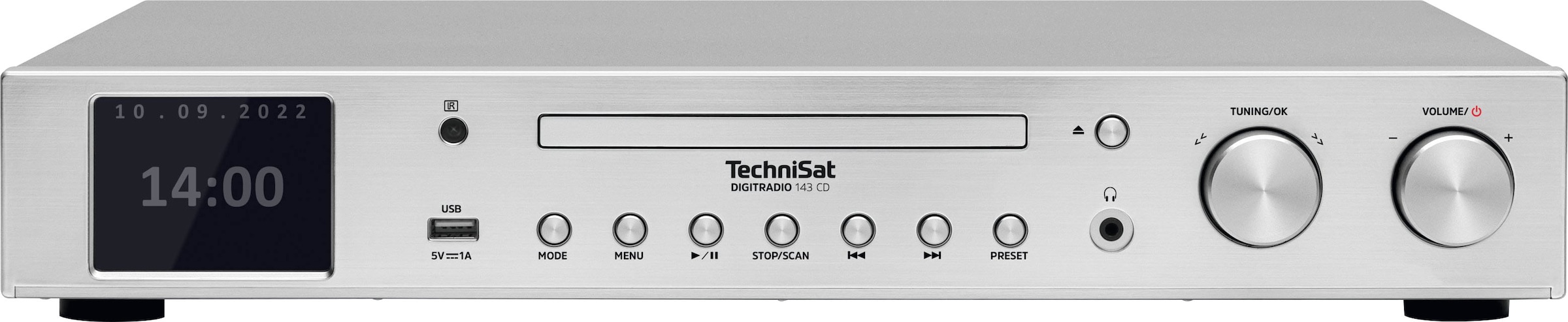 TechniSat Digitalradio (DAB+) »DIGITRADIO 143 CD (V3)«, (Bluetooth-WLAN  Internetradio-Digitalradio (DAB+)-UKW mit RDS) jetzt online bei OTTO