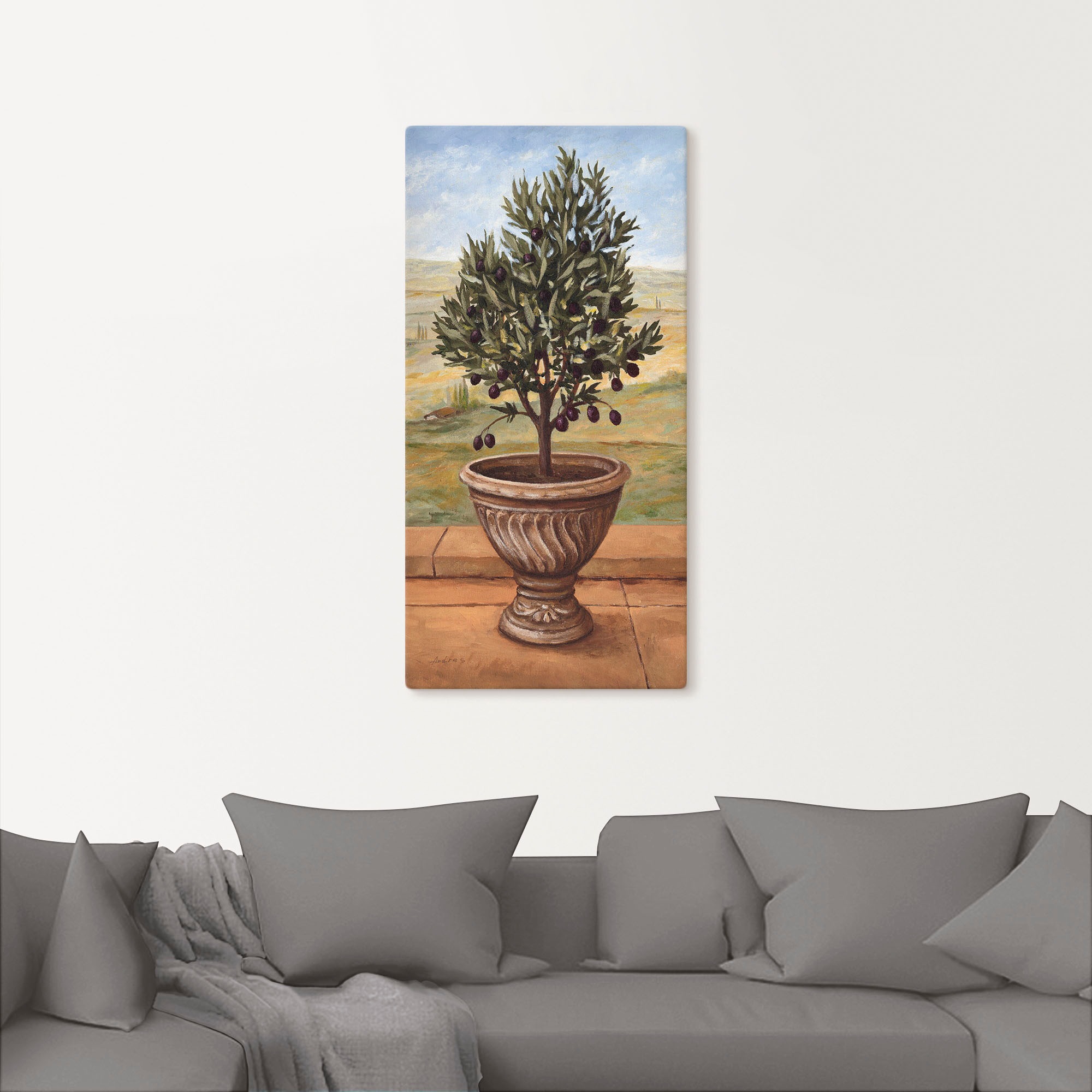 Artland Wandbild »Olivenbaum«, Pflanzen, (1 St.), als Alubild, Outdoorbild, Leinwandbild, Wandaufkleber, versch. Größen