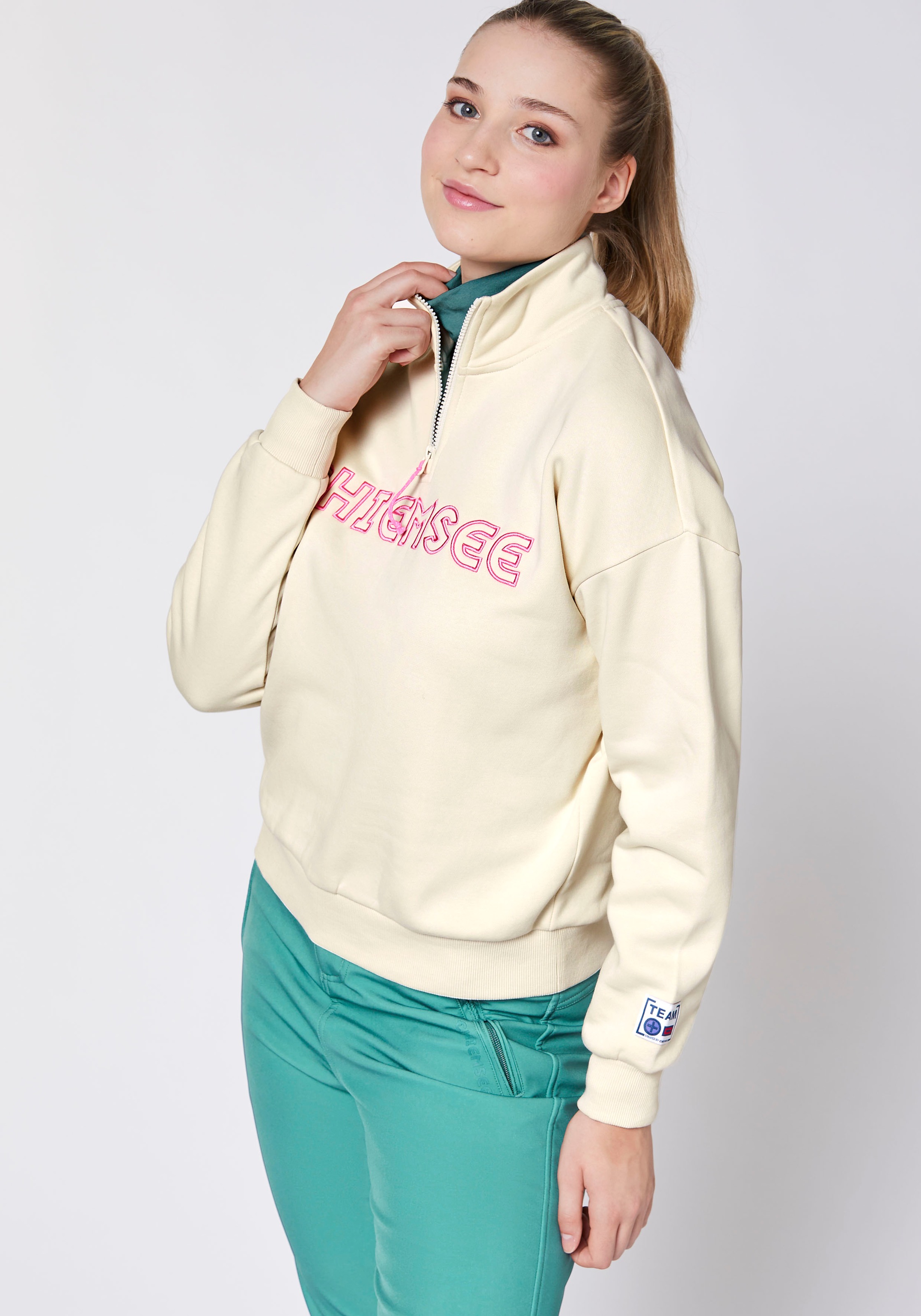 Chiemsee Sweater , - mit kuschelig weich angerauter Innenseite<br/>

