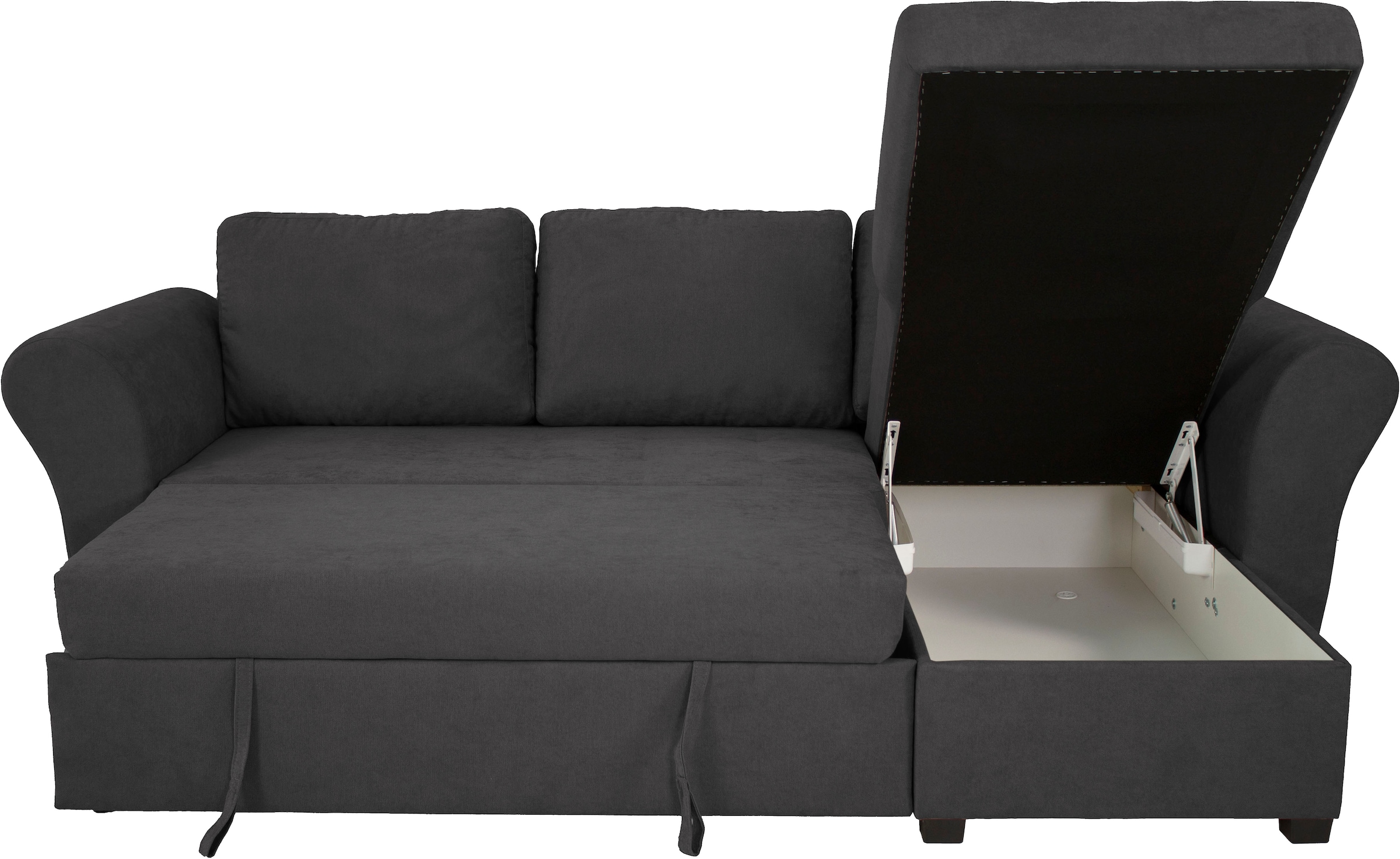 Trends by HG Ecksofa »Lasse L-Form, B: 259 cm« mit Bettfunktion & Bettkasten