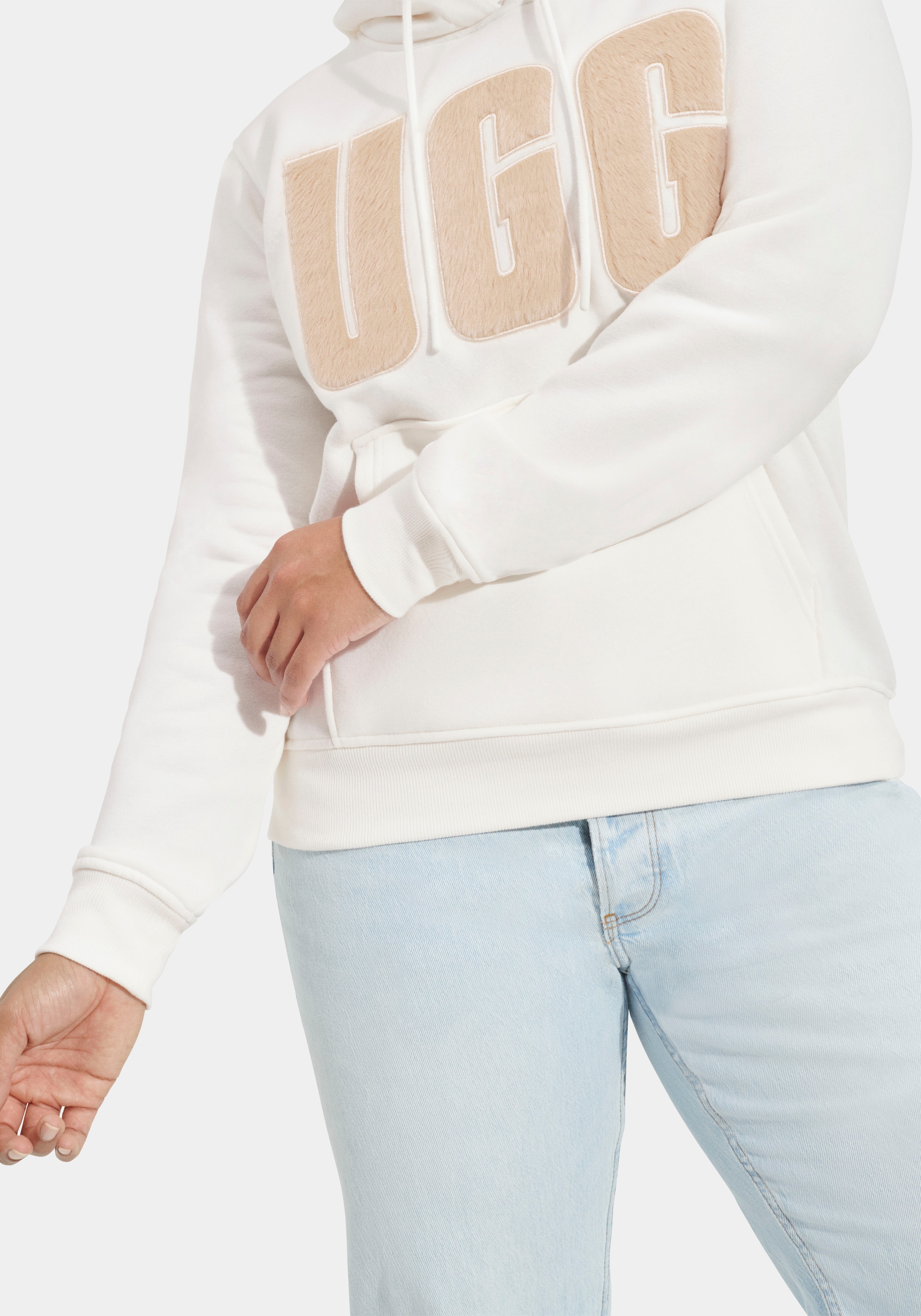 UGG Kapuzensweatshirt »Rey UGGfluff Logo Hoodie«