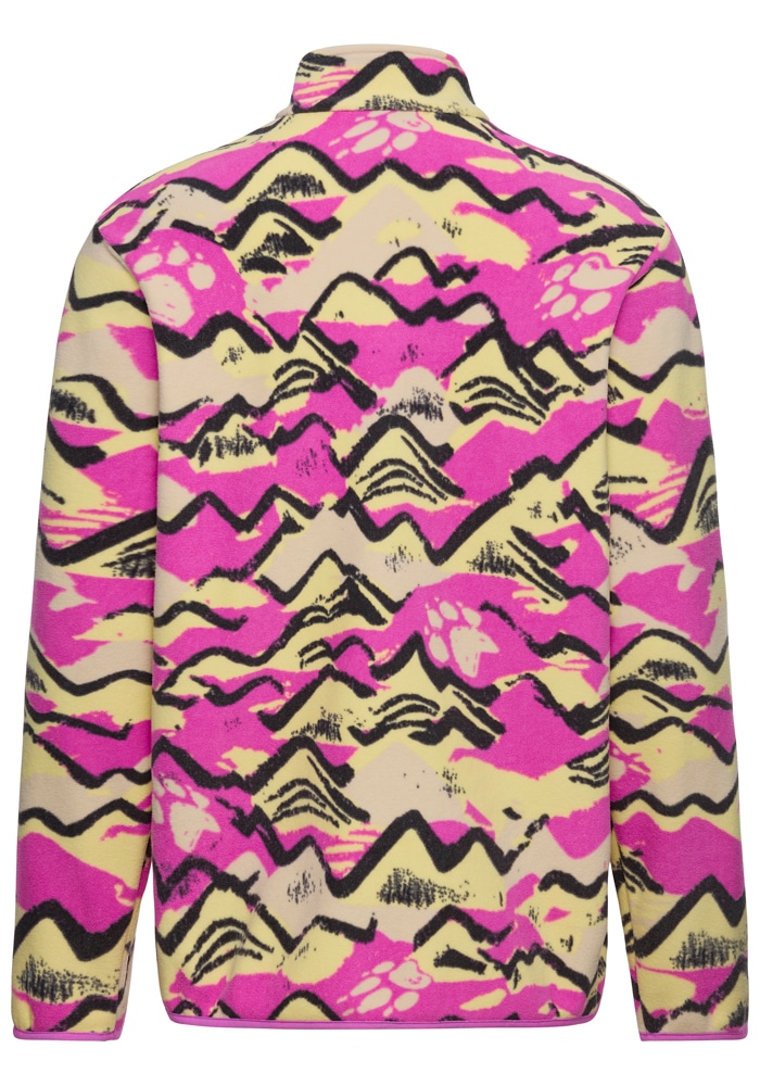Jack Wolfskin Strickfleece-Pullover »PAW ERA 100 PRINT HZ W« aus Strickfleece, mit halbem Reißverschluss, mit Rundhalsausschnitt
