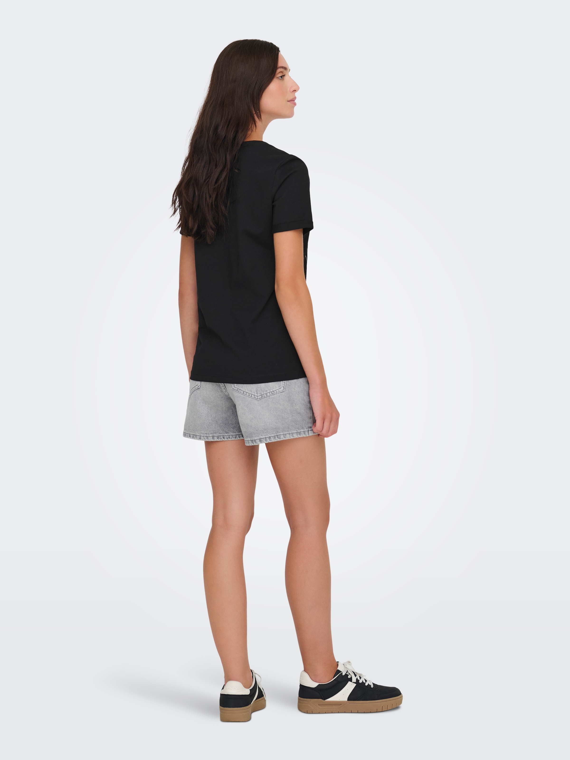 ONLY Kurzarmshirt »ONLKITA LIFE LUX ICON S/S PRINT TOP JRS«