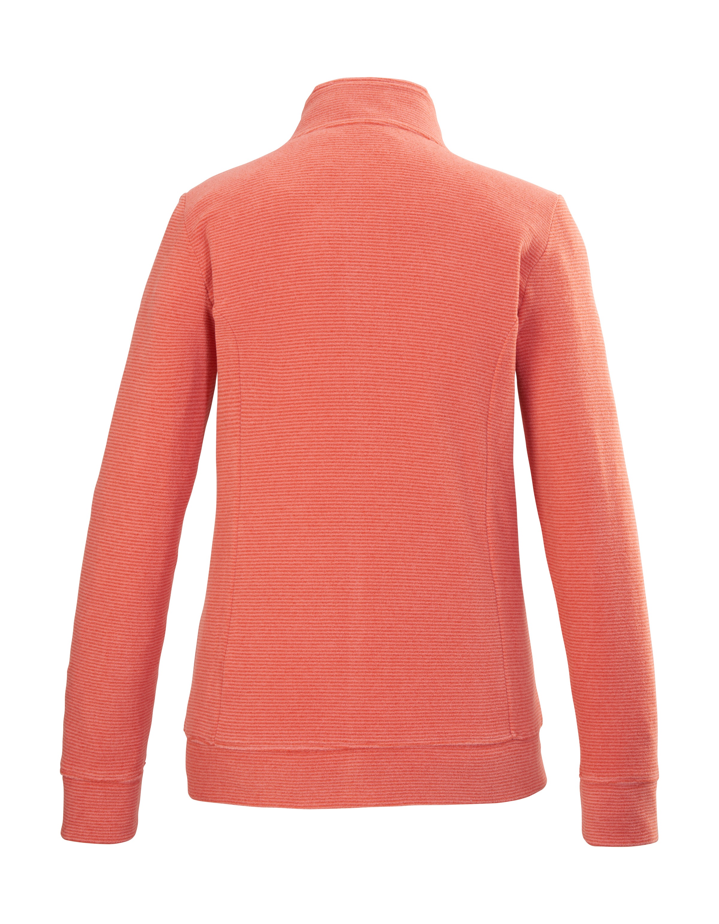 Killtec Fleecejacke »KOS 100 WMN FLC JCKT«, Gestreifte Damen-Fleecejacke mit Zipper-Taschen und Kinnschutz