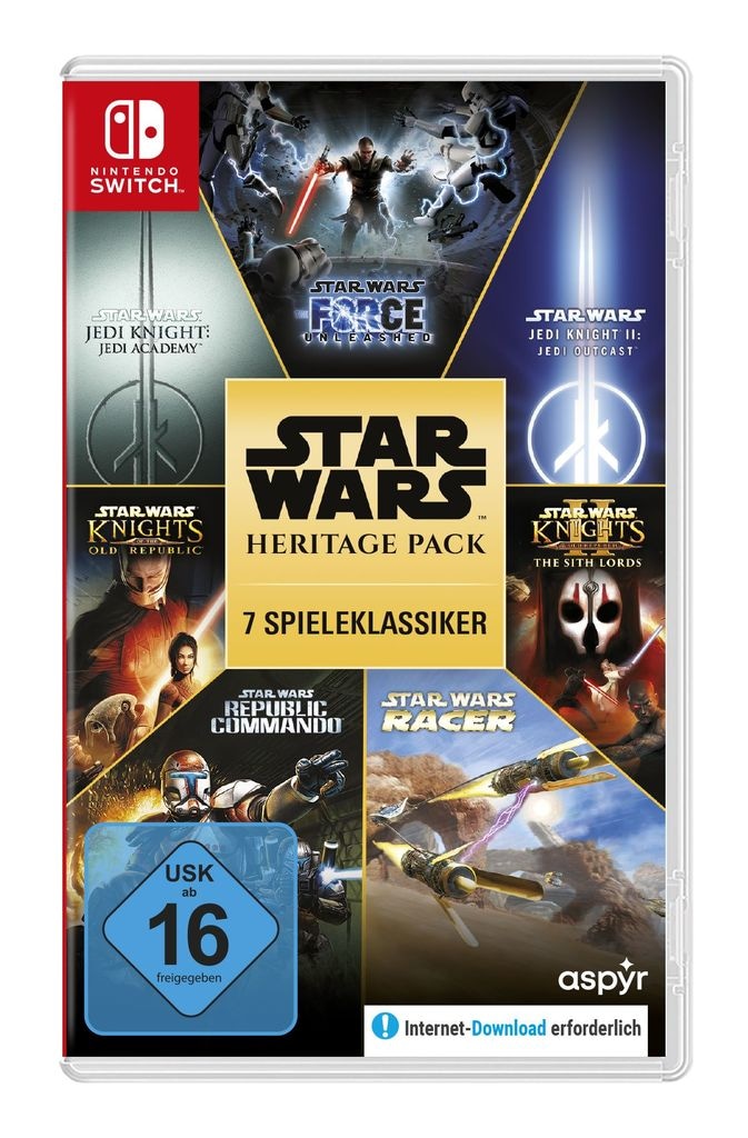 Star Wars Spielesoftware »Star Wars Heritage Pack«, Nintendo Switch, 7 Spiele (5 auf Cartridge, 2 als Download)