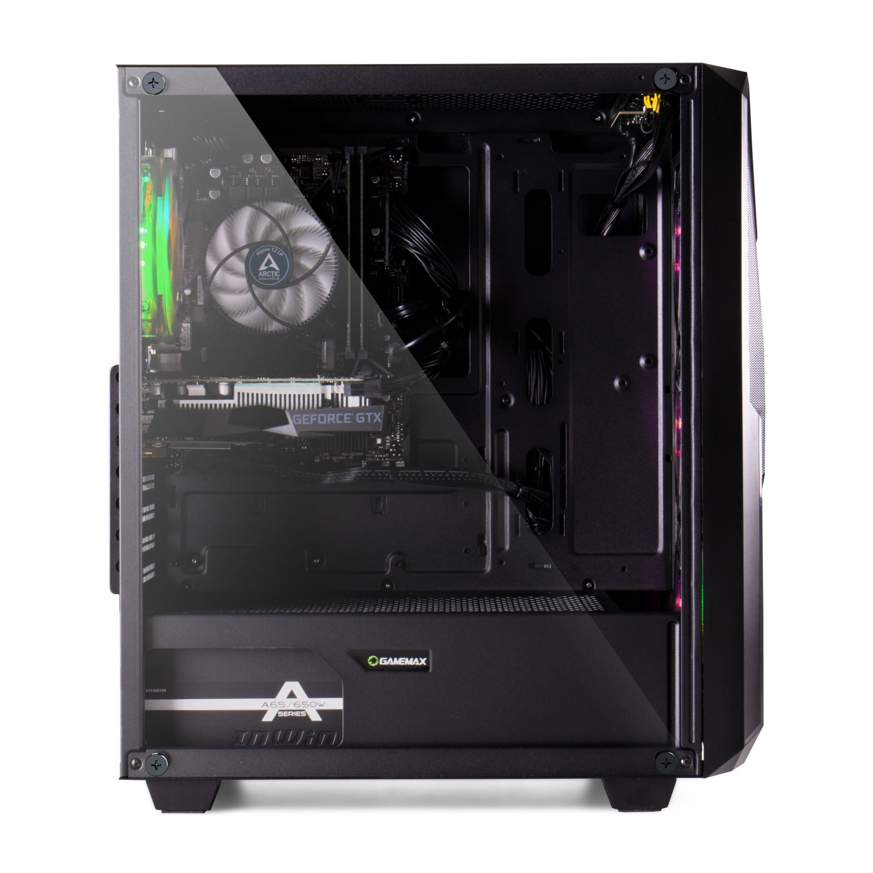 GAMEMAX Gaming-PC-Komplettsystem »MegaDeal Striker 2713 Intel i7 14700F 16GB 1TB SSD RTX 5060Ti« 32 ″ Intel® Core i7 GeForce RTX™ 5060 Ti 16 GB RAM 1.000 GB SSD Windows 11 + MSI MAG 32C6X Curved Monitor, 80cm (32")