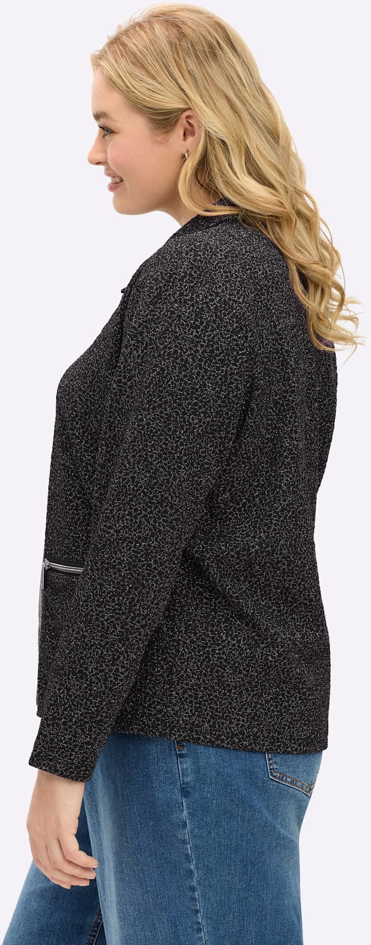 Sheego Shirtjacke »Sweatjacke« 1 Stk. tlg.