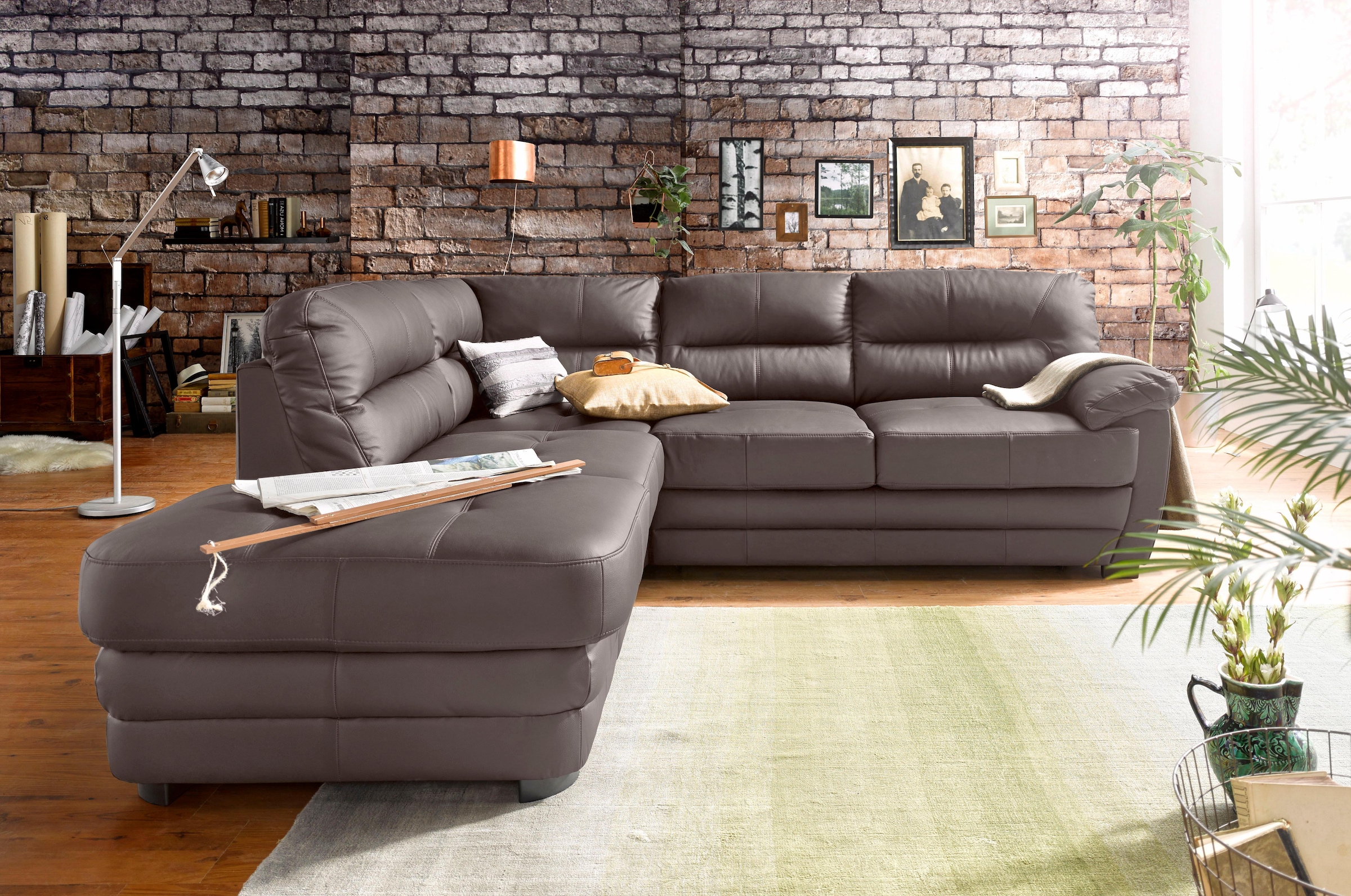 COTTA Ecksofa »Royale L-Form«, wahlweise mit Bettfunktion