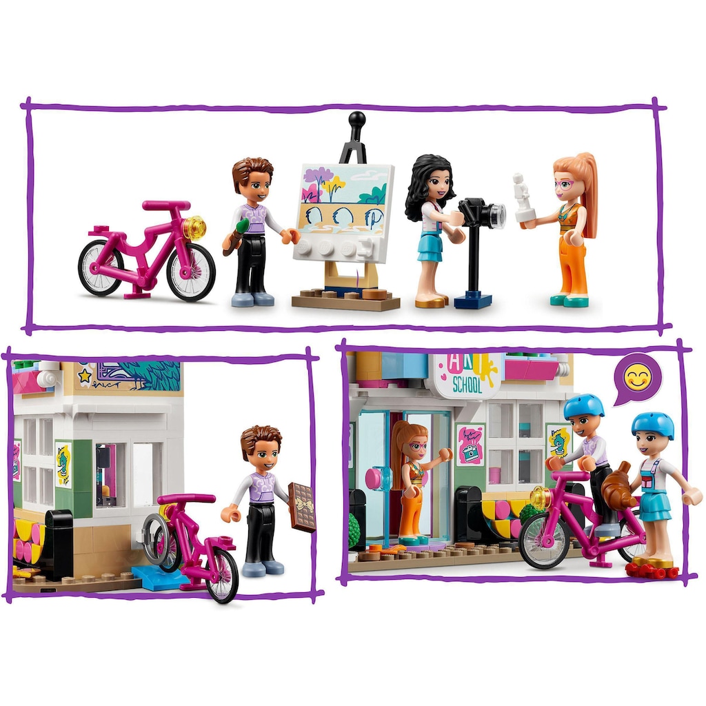 LEGO® Konstruktionsspielsteine »Emmas Kunstschule (41711), LEGO® Friends«, (844 St.)