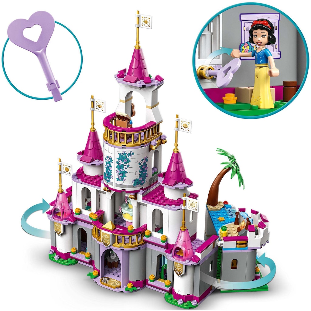 LEGO® Konstruktionsspielsteine »Ultimatives Abenteuerschloss (43205), LEGO® Disney Princess«, (698 St.)