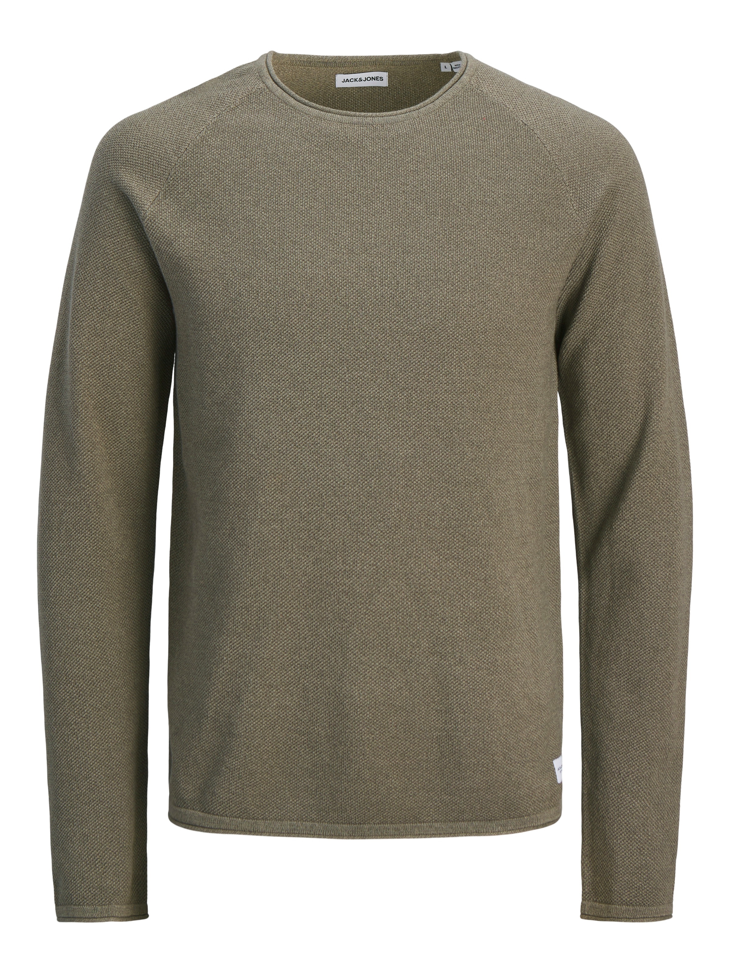 Jack & Jones Rundhalspullover »JJEHILL KNIT CREW NECK NOOS« Baumwolle, regular fit
