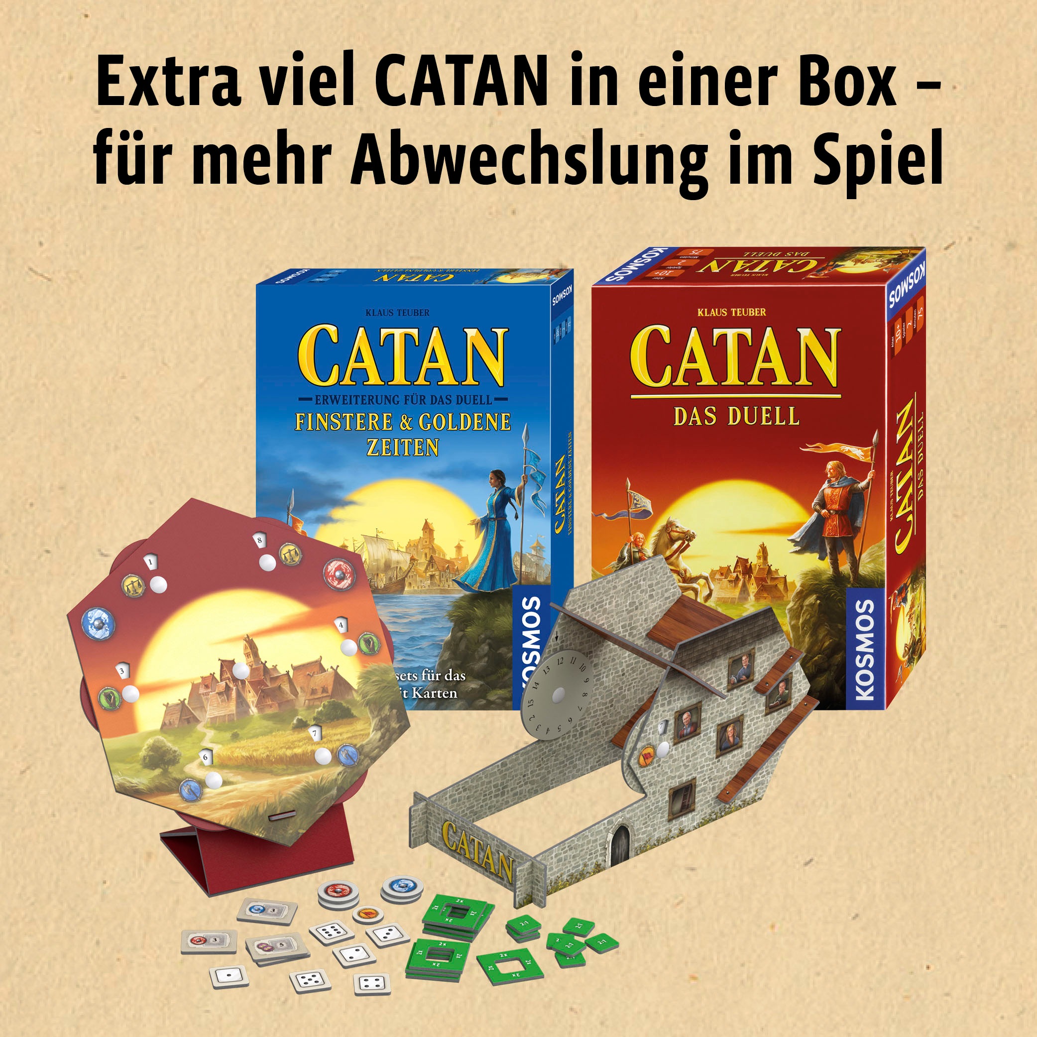 Kosmos Spiel »Catan - Das Duell - Big Box«, Made in Germany