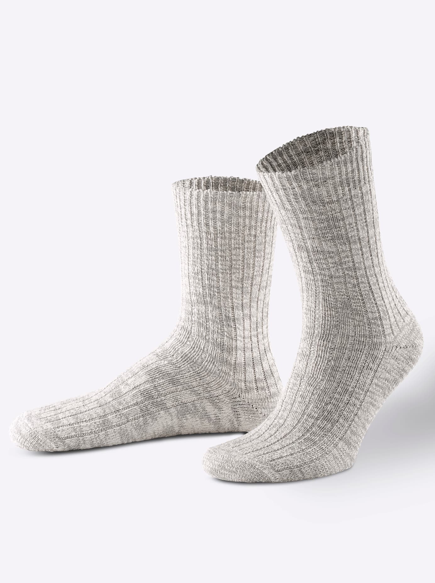 Wäschepur Damen Socken 2 Stk. tlg. in grau, Größe 2/39