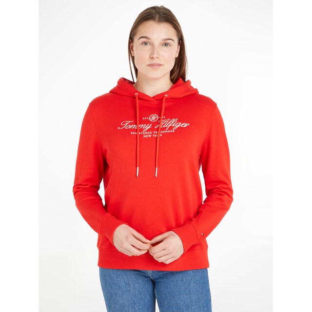 Tommy Hilfiger Kapuzensweatshirt »REGULAR HILFIGER SCRIPT HOODIE«, mit  großer Logo-Stickerei auf der Brust im OTTO Online Shop