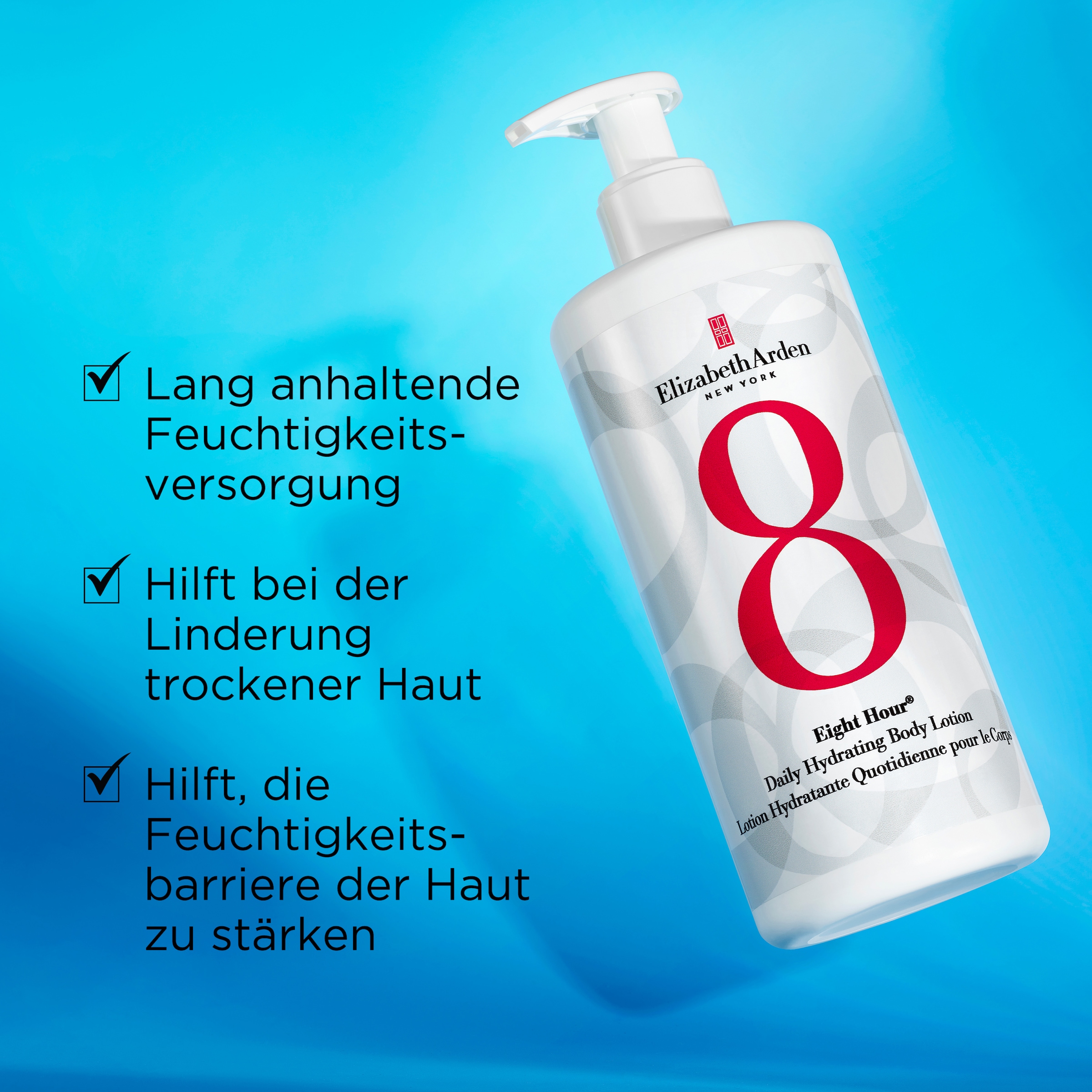 Elizabeth Arden Bodylotion »EIGHT HOUR CREAM DAILY HYDRATING BODY LOTION« für den ganzen Körper, mit lang anhaltender Feuchtigkeitsversorgung