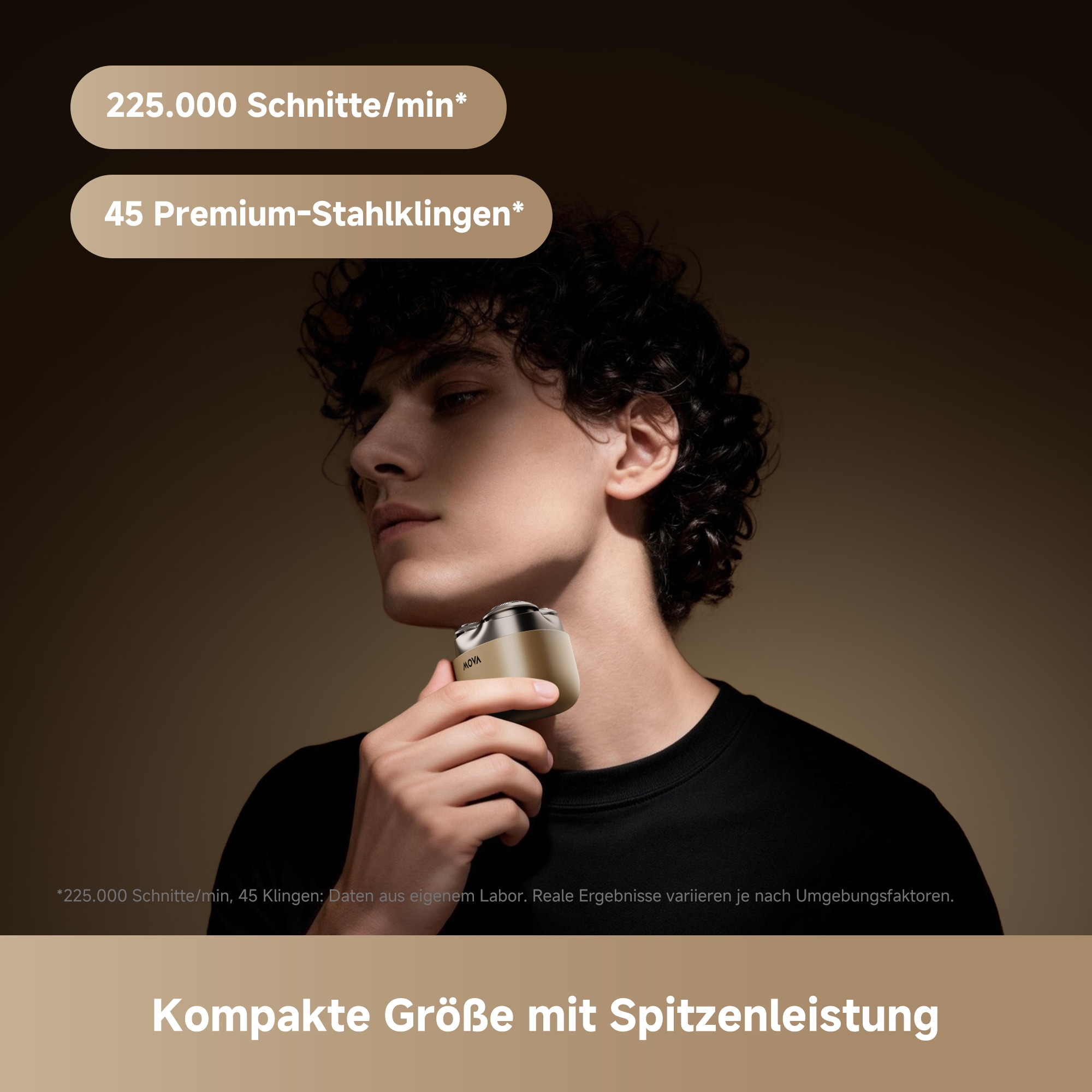 Mova Elektrorasierer »R3000« 45 Präzisionsklingen, USB-C Schnellladen, Magnetspiegel, Zinkgehäuse