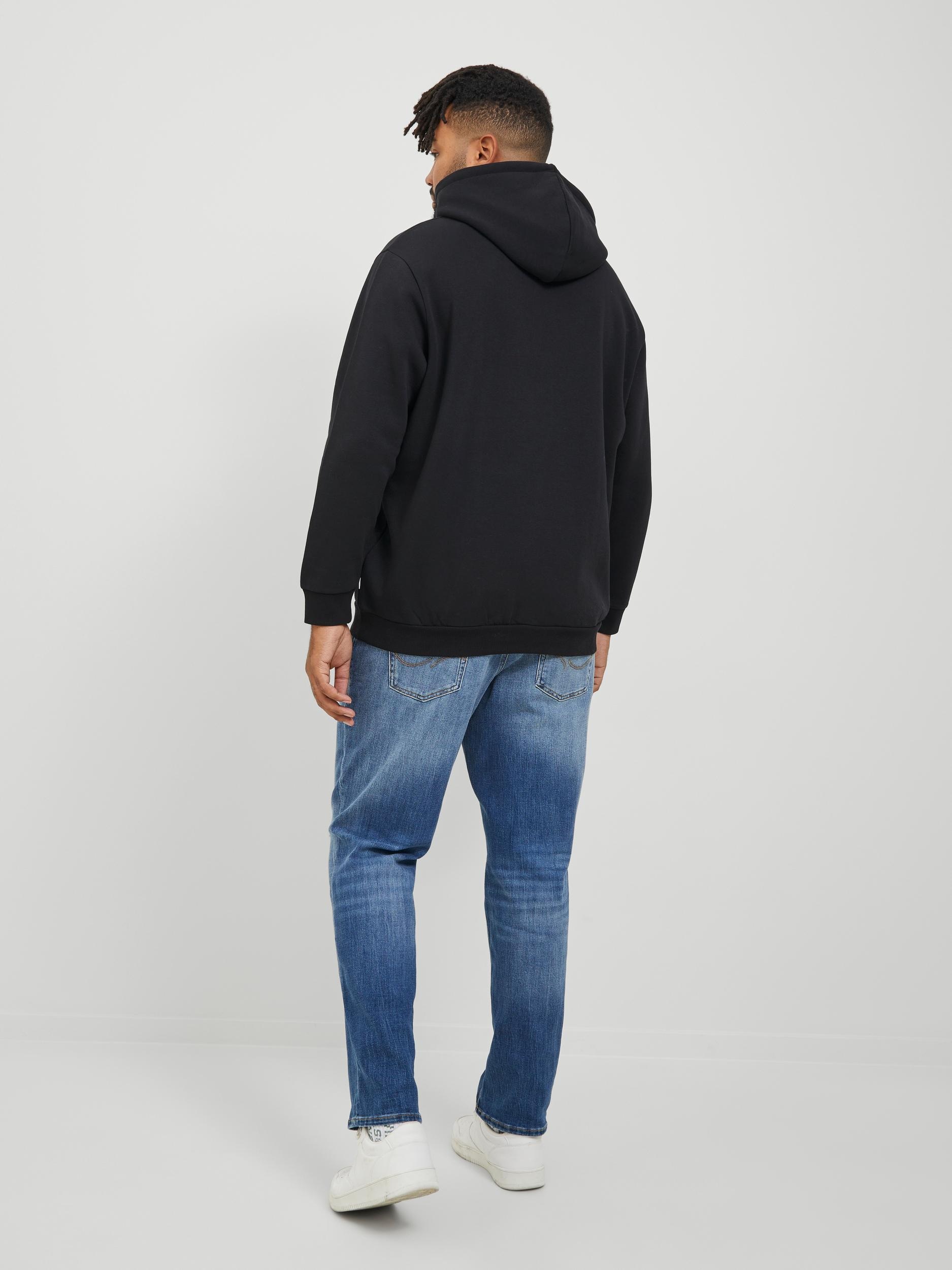 Jack & Jones PlusSize Kapuzensweatshirt »JJEBRADLEY SWEAT HOOD NOOS PLS«, mit Rippbündchen