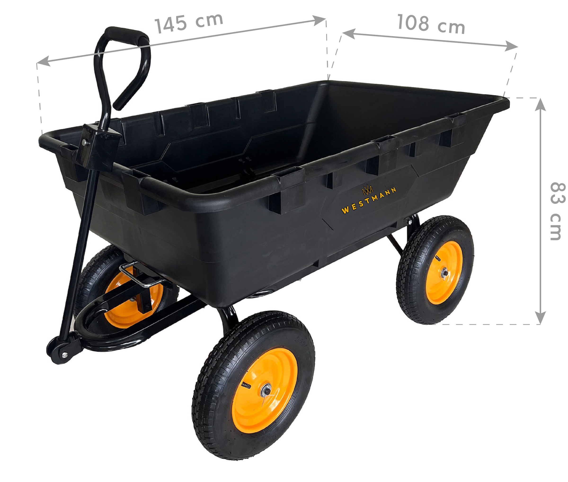 WESTMANN Bollerwagen »Prakta L« BxTxH: 108x145x83 cm, mit Kippfunktion
