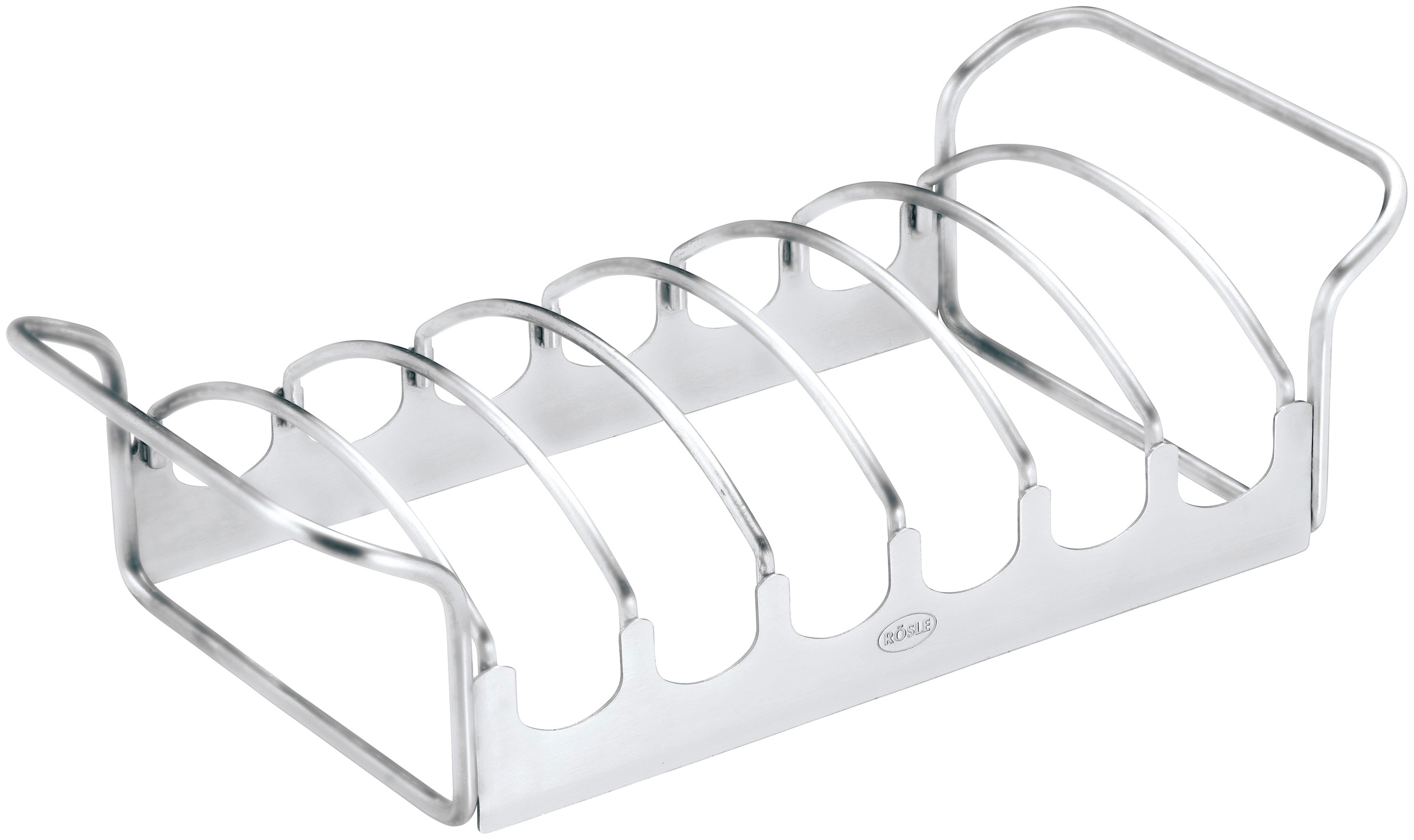 RÖSLE Sparerib-Halter »25087«, Aufsatz zur Zubereitung von Spareribs, Bratenkorb, Edelstahl