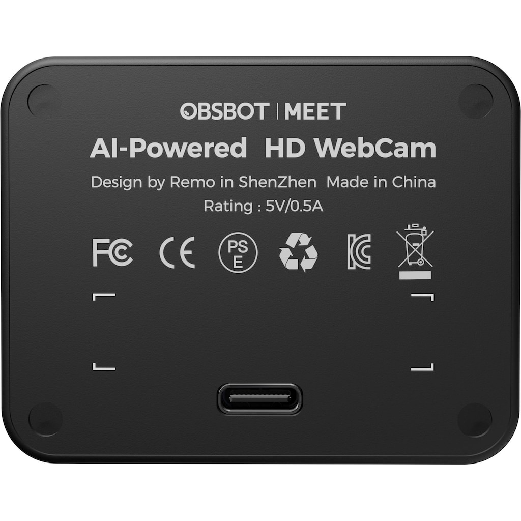 OBSBOT Webcam »Meet«, Full HD, AI-gestützte HD-Webcam für professionelle Livestreams