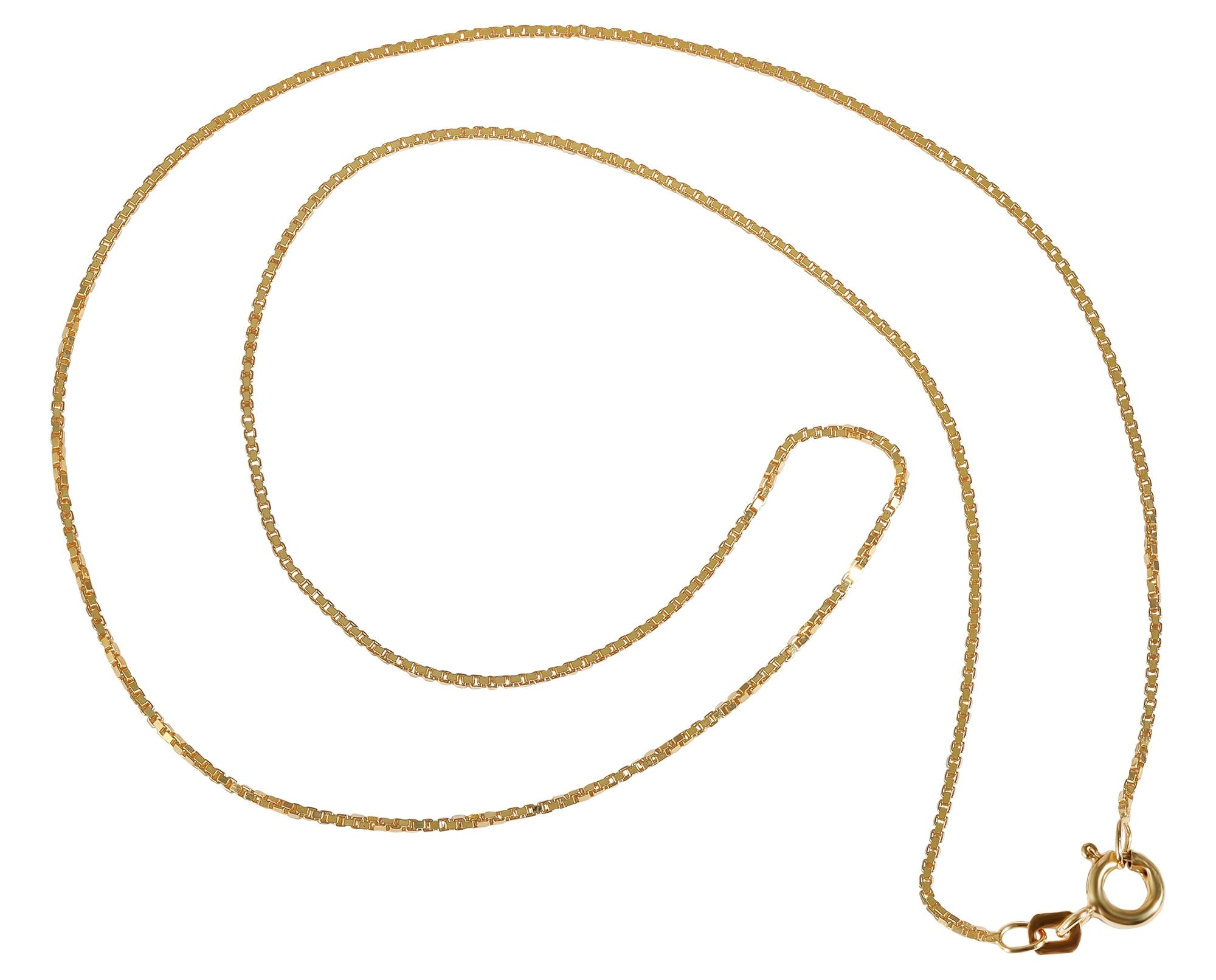 Adelia´s Gliederkette »Unisex Halskette ¿ Venezianerkette aus 333 Gold 42 cm«