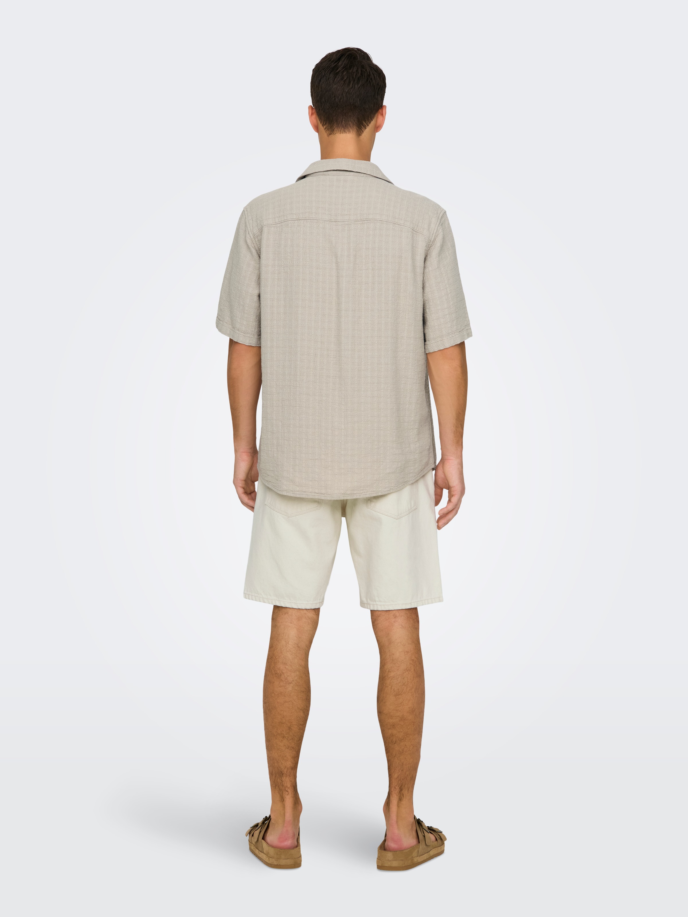 ONLY & SONS Kurzarmhemd »ONSLATHAM RLXSS RESORT LINEN STRUC 0257«