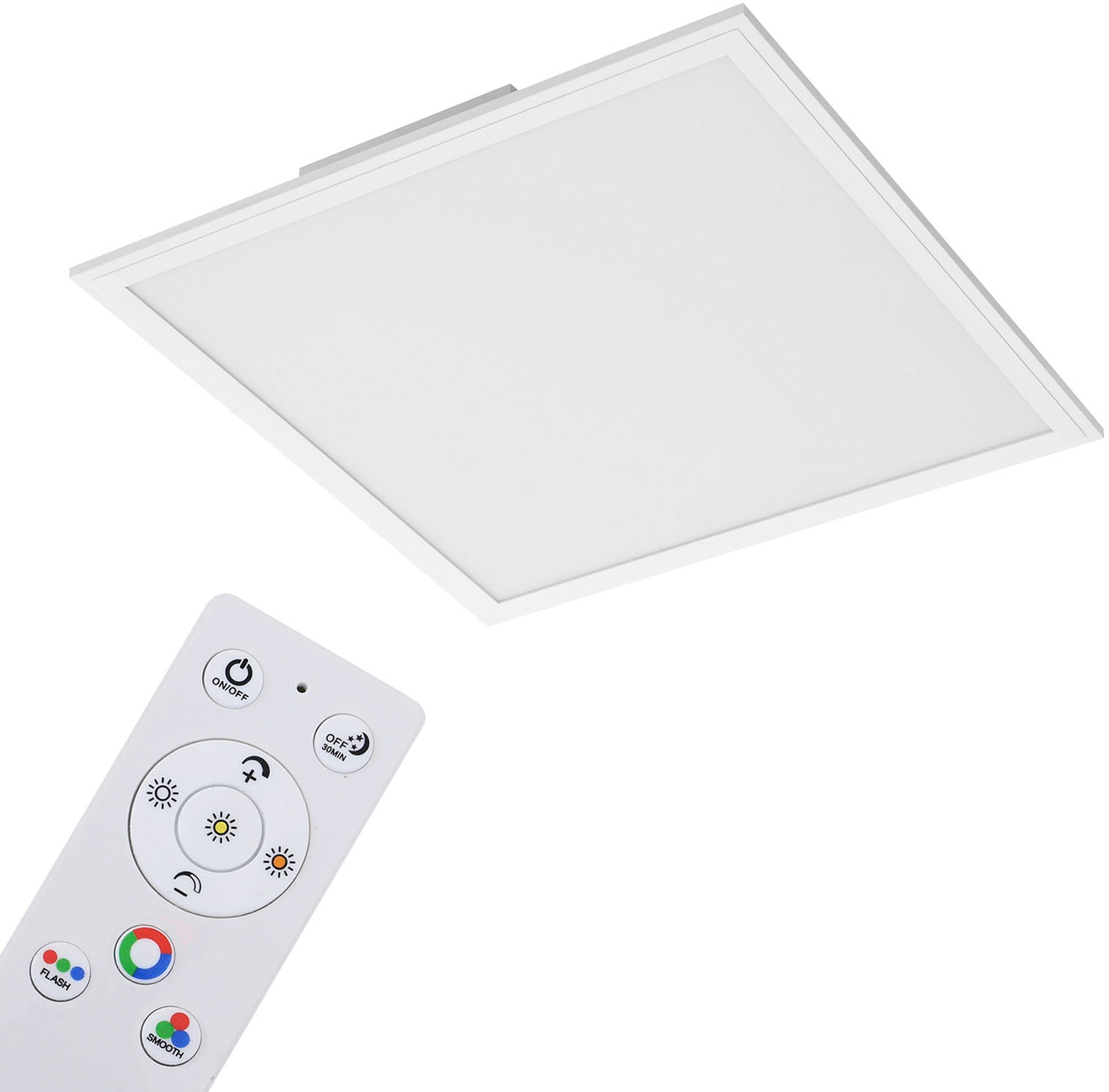 LED Panel »7152016 Colour«, Deckenlampe, 45x45x7cm, Weiß, 24W, Wohnzimmer,...