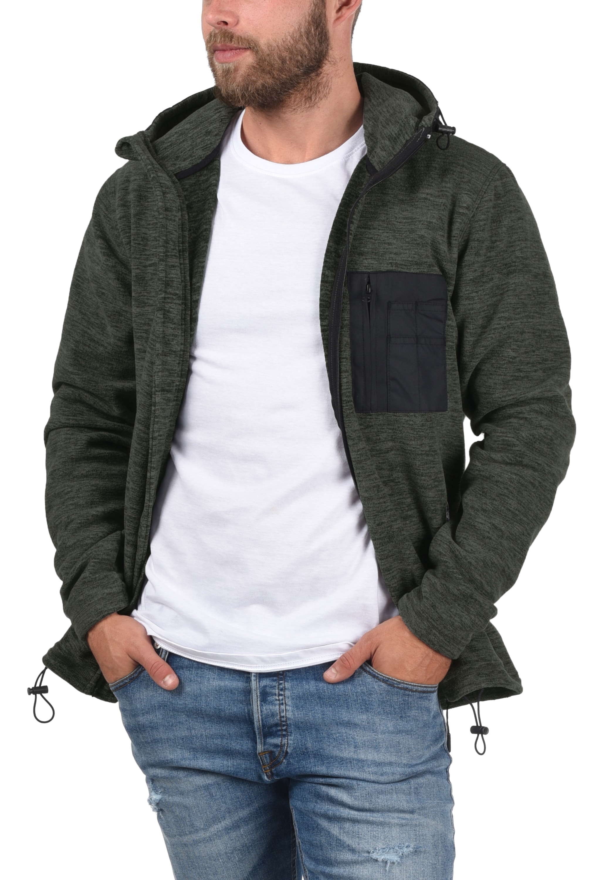 Indicode Fleecejacke »Fleecejacke IDWilmot«, mit Kapuze