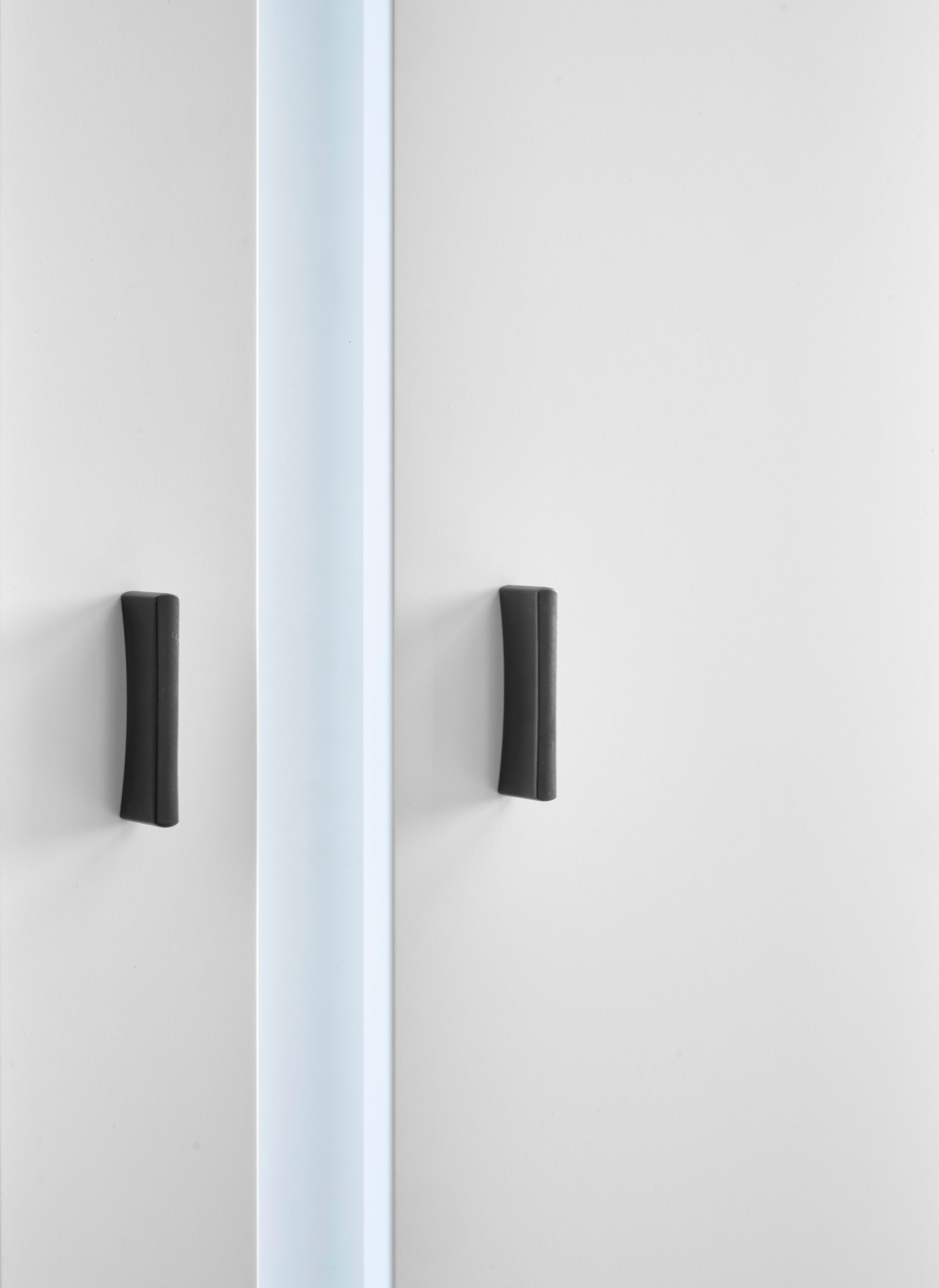INOSIGN Wohnwand »LONG ISLAND«, (Set, 4 St.), in moderner Trendfarbe,inklusive senkrechter Beleuchtung,Breite 305 cm