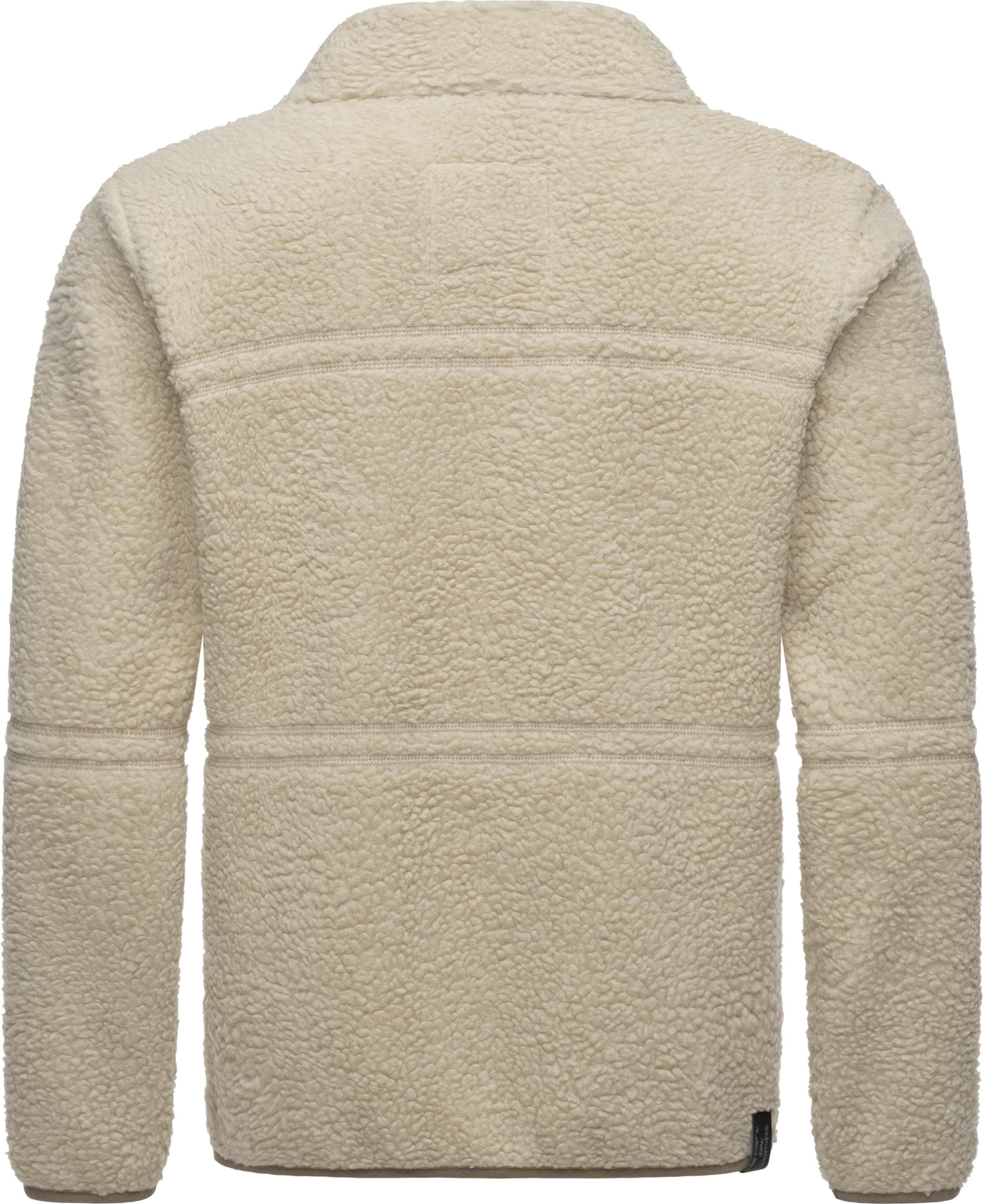 Ragwear Sweatjacke »Plüschjacke Noory«, Herren Basic Teddy-Fleece Jacke