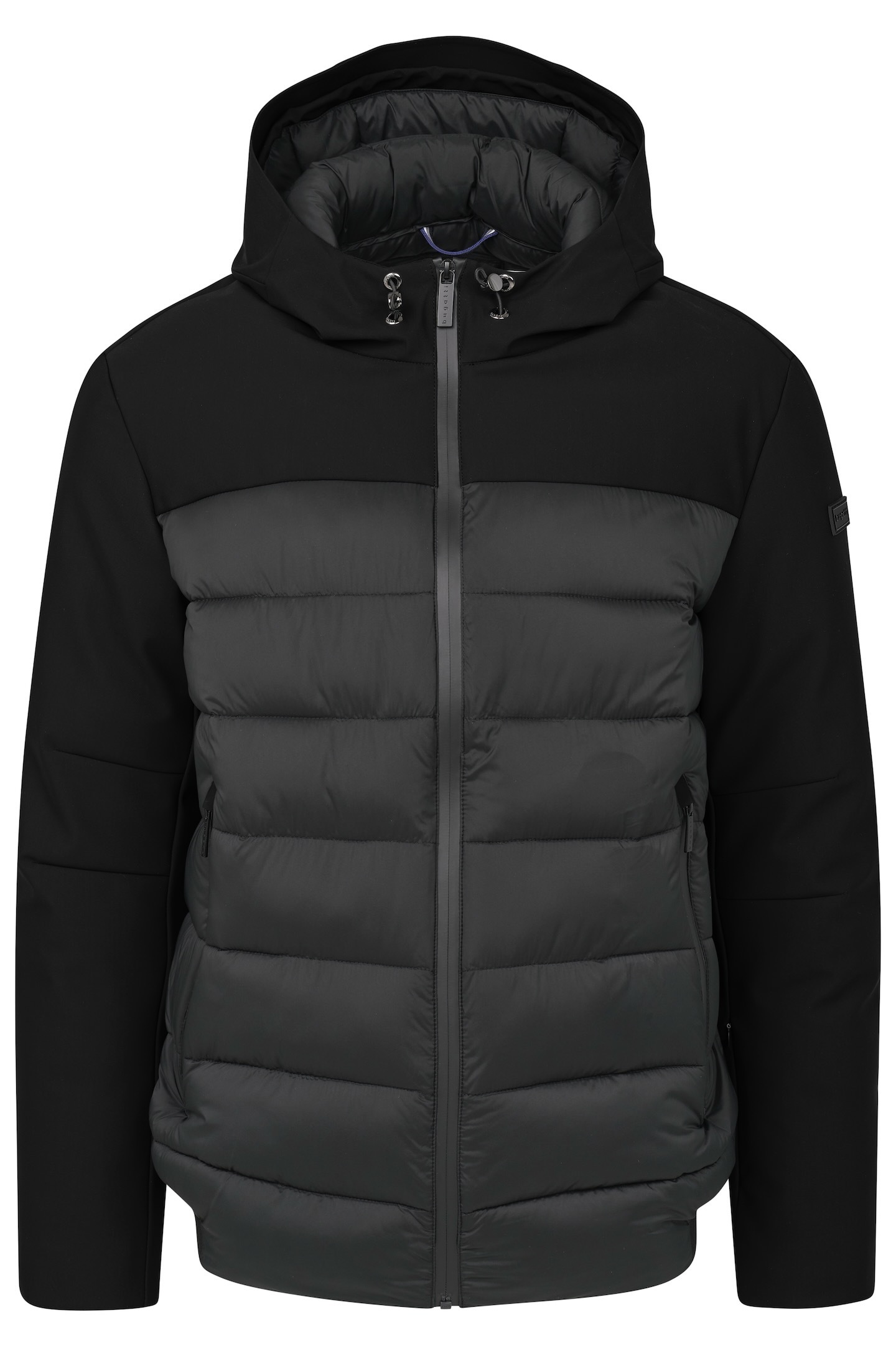 bugatti Langjacke, mit Kapuze, mit Stretchfunktion