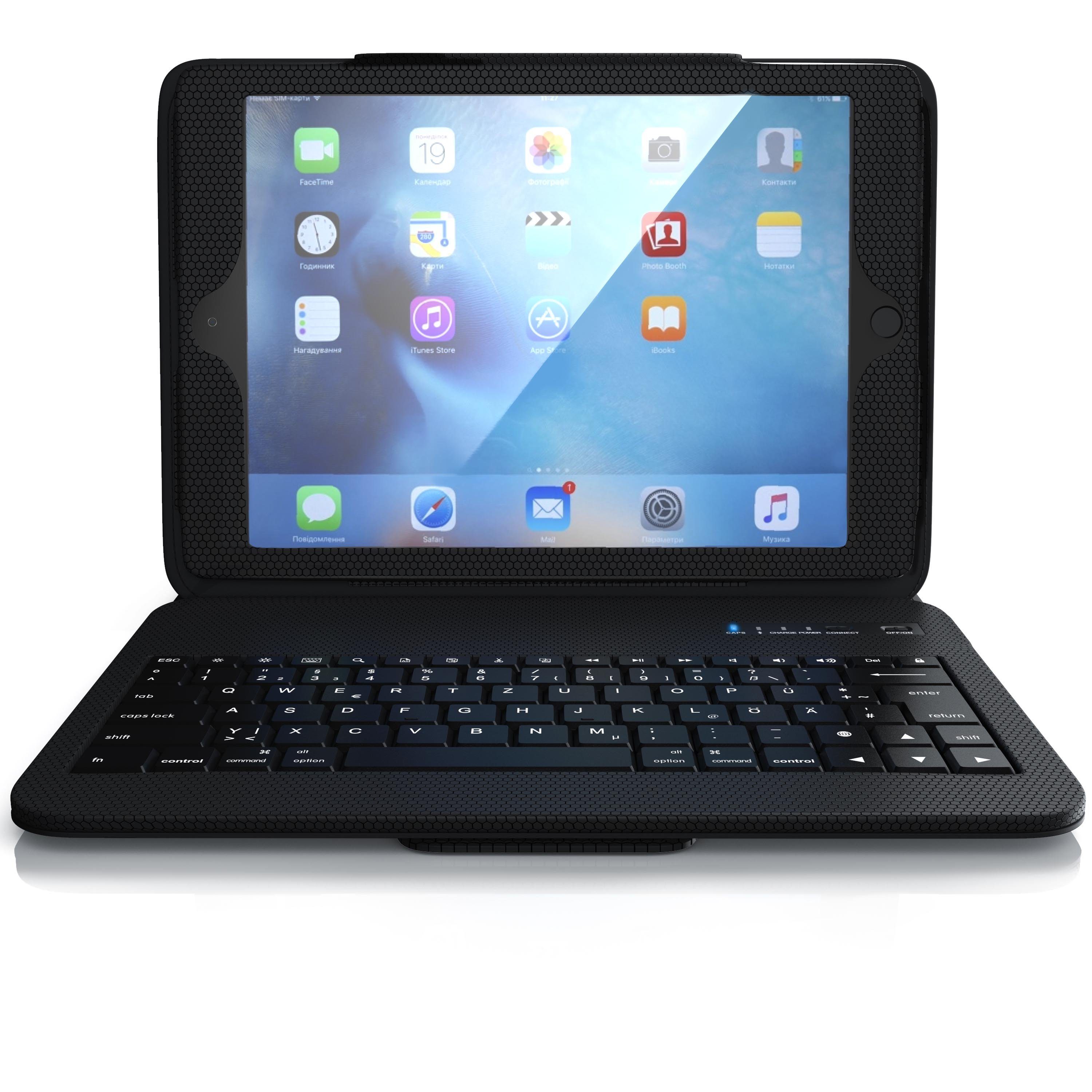 Aplic Tablet Bluetooth Tastatur mit Kunststoffcase für Apple iPad 9.7 »Funktionstasten / QWERTZ«