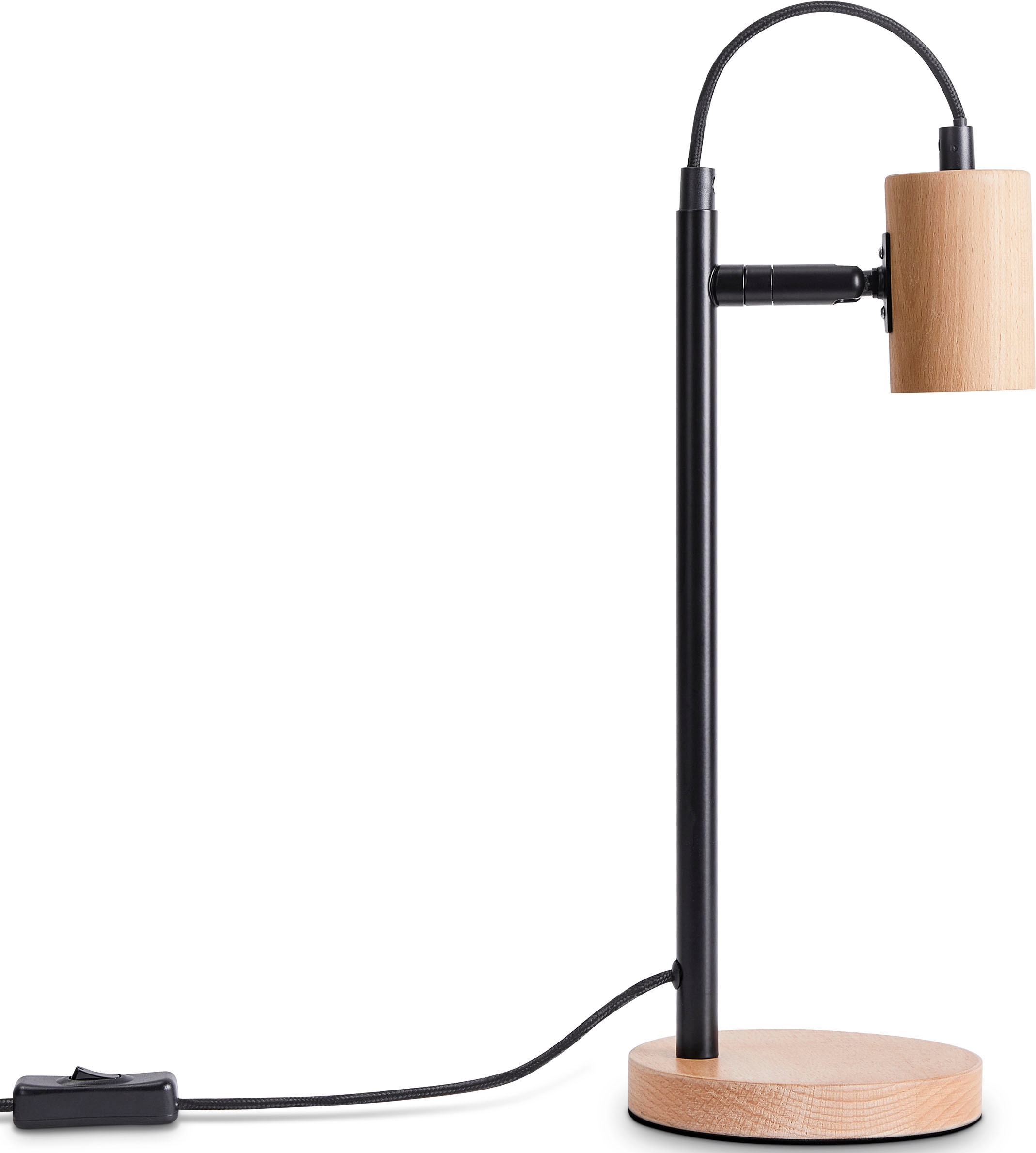 Tischleuchte »ACHIM«, LED  Wohnzimmer Schlafzimmer Modern Zeitlos Deko Holz E27