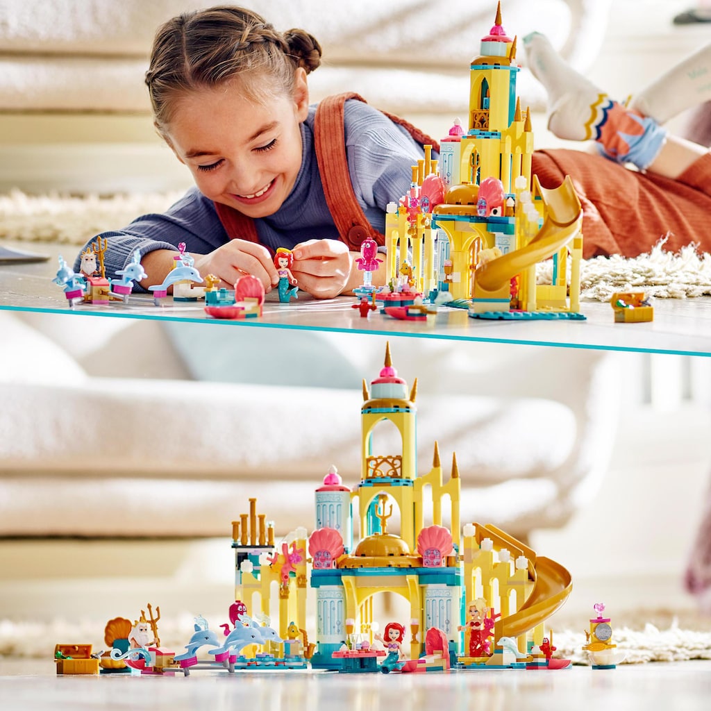 LEGO® Konstruktionsspielsteine »Arielles Unterwasserschloss (43207), LEGO® Disney Princess«, (498 St.)