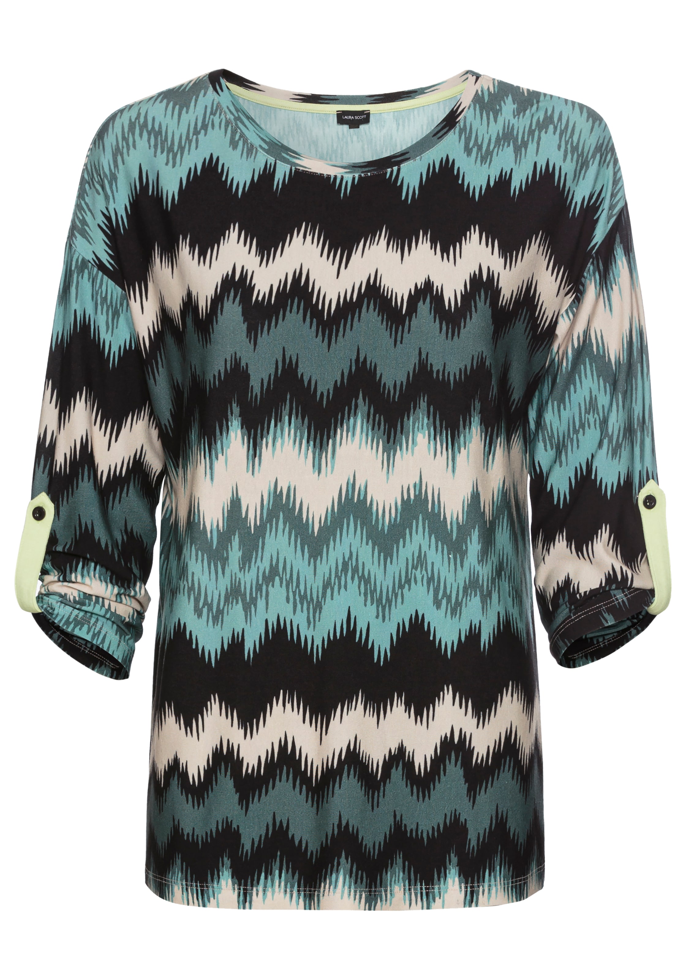 Laura Scott 3/4-Arm-Shirt, mit Allover-Print